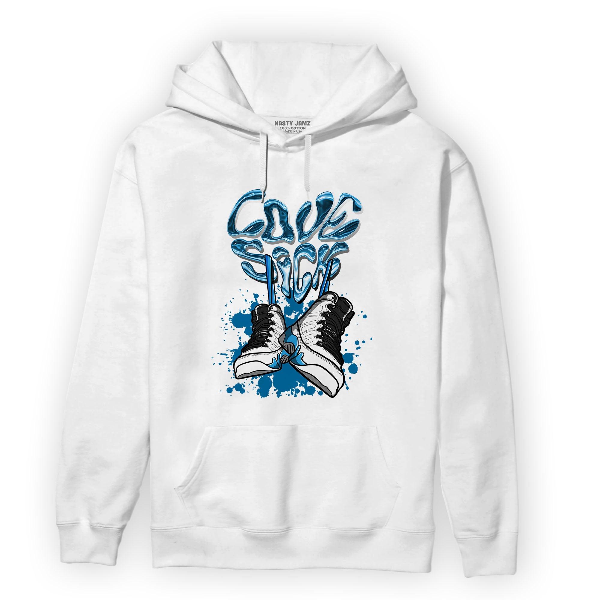 Powder Blue 9s Hoodie Match Sneaker Love Sick - NastyJamz