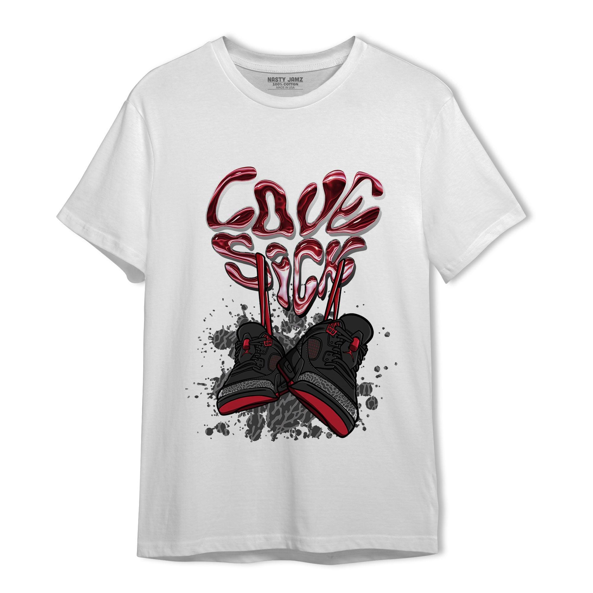 Spizike Low Bred T Shirt Match Sneaker Love Sick - NastyJamz