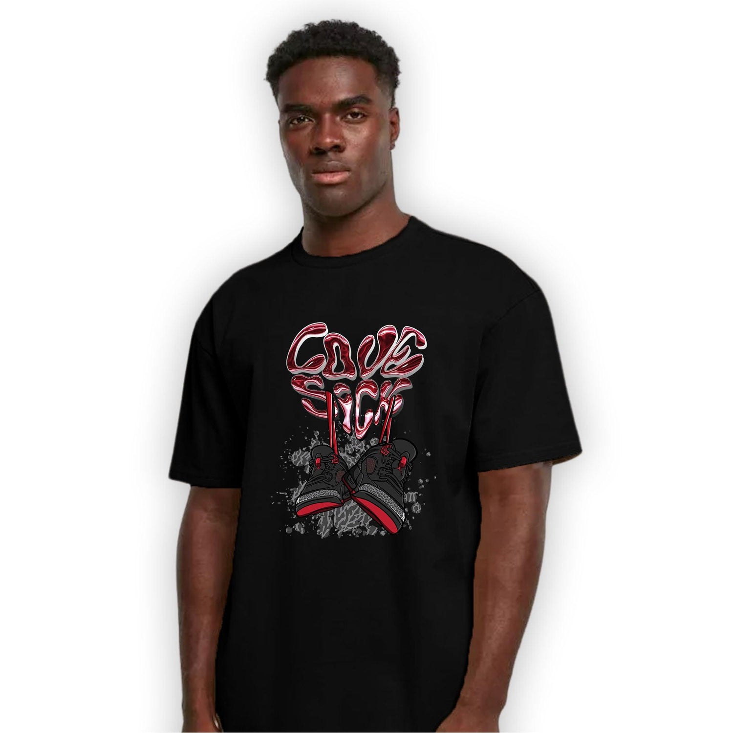 Spizike Low Bred T Shirt Match Sneaker Love Sick - NastyJamz