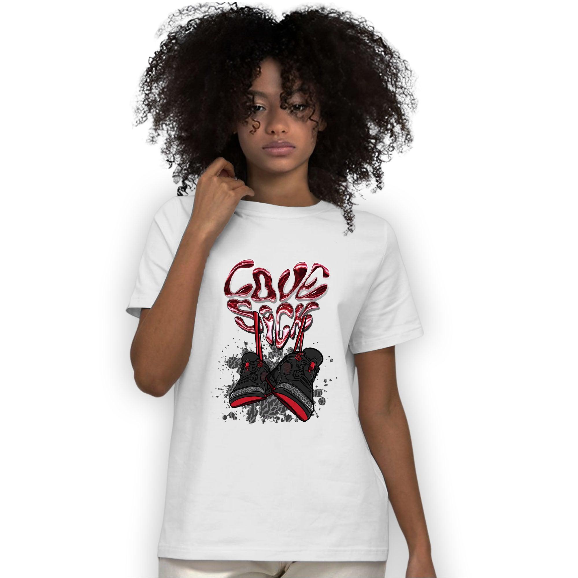 Spizike Low Bred T Shirt Match Sneaker Love Sick - NastyJamz