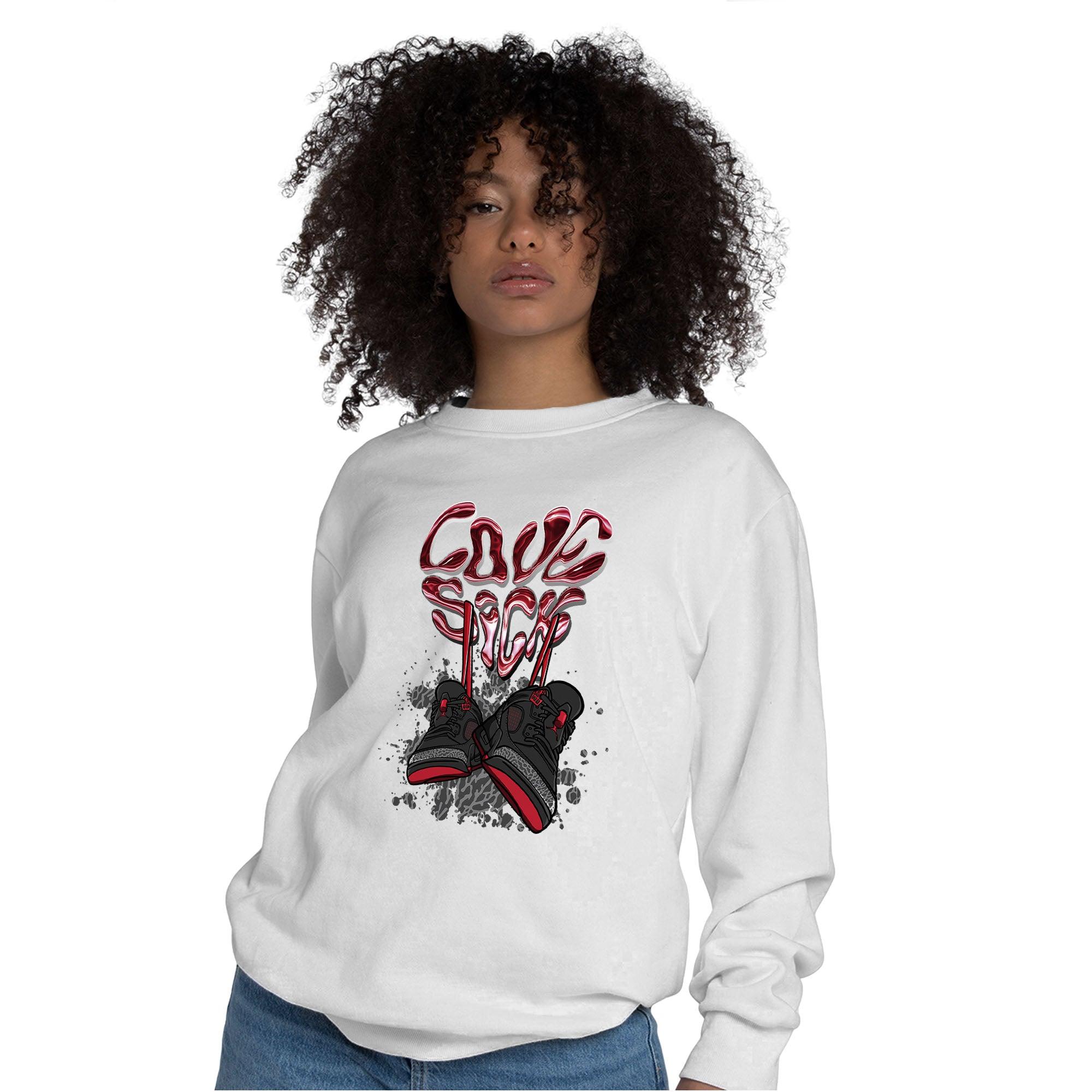 Spizike Low Bred Sweatshirt Match Sneaker Love Sick - NastyJamz