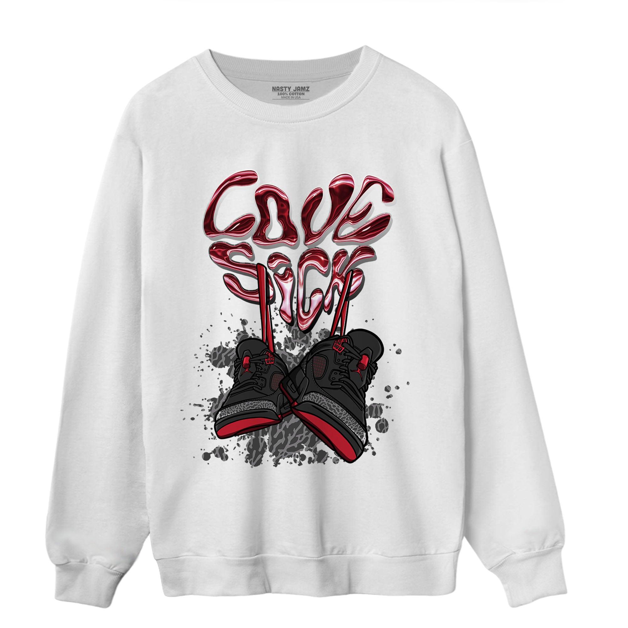 Spizike Low Bred Sweatshirt Match Sneaker Love Sick - NastyJamz