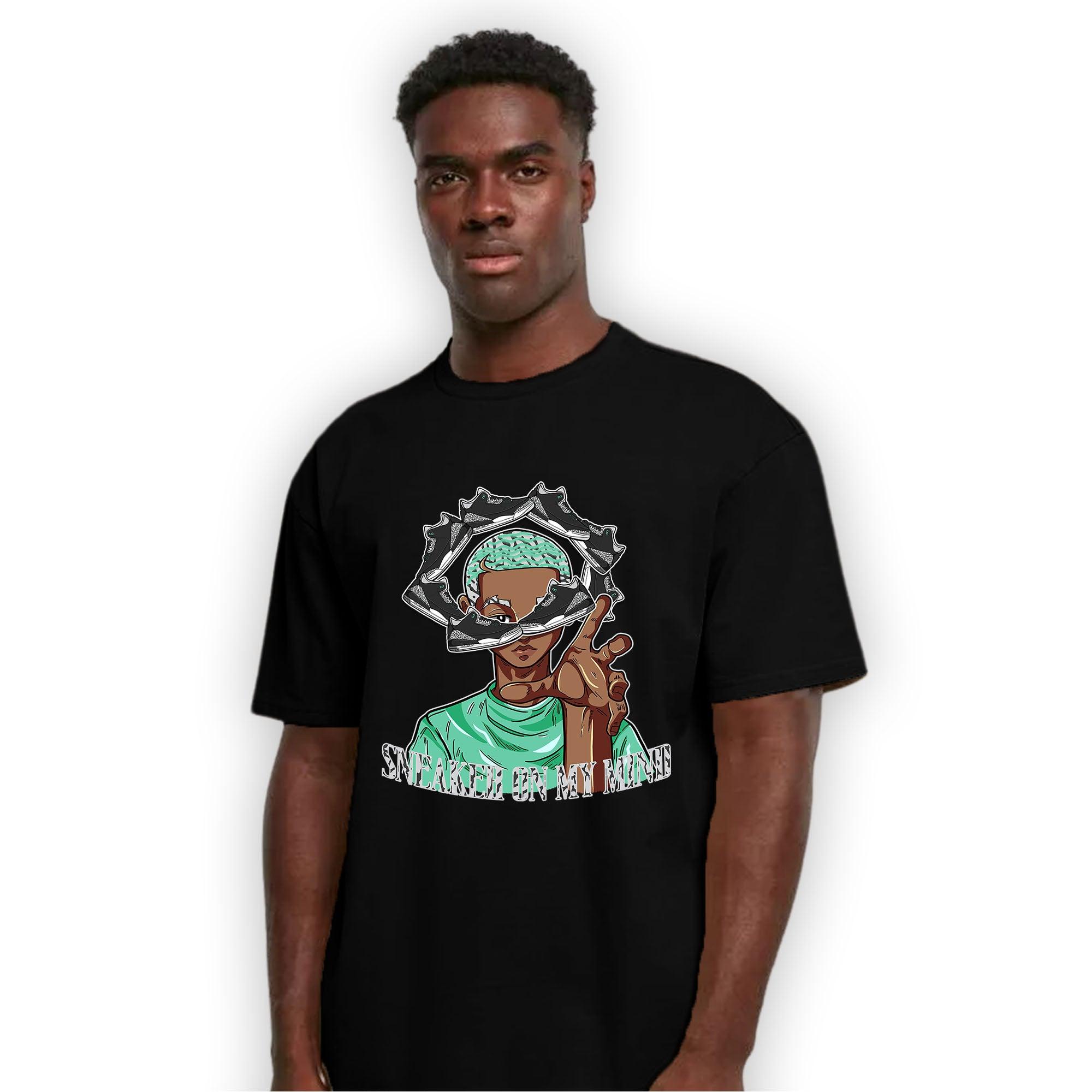 Green Glow 3s T Shirt Match Sneaker On My Mind - NastyJamz
