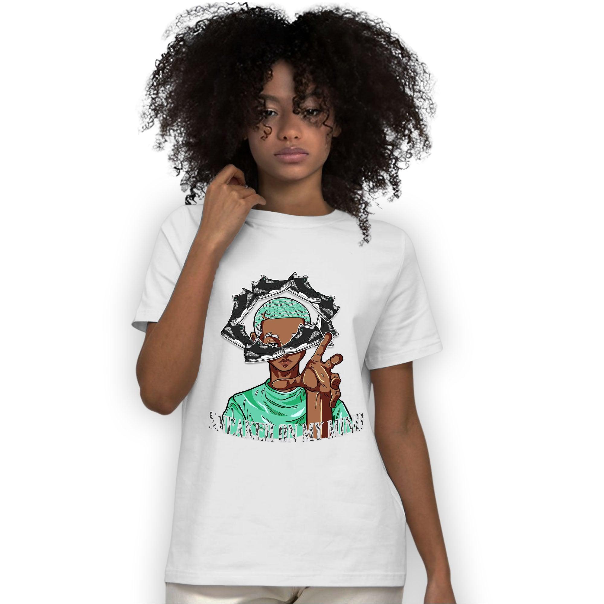 Green Glow 3s T Shirt Match Sneaker On My Mind - NastyJamz