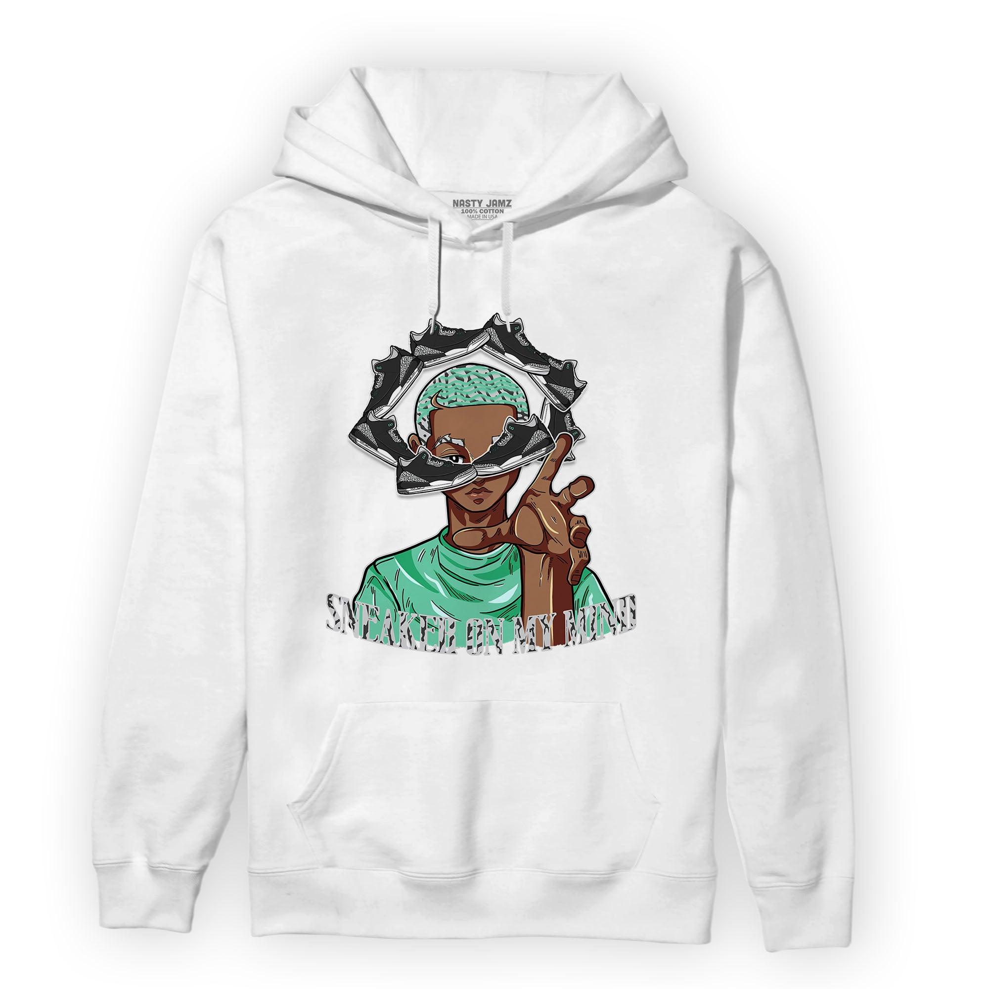 Green Glow 3s Hoodie Match Sneaker On My Mind - NastyJamz