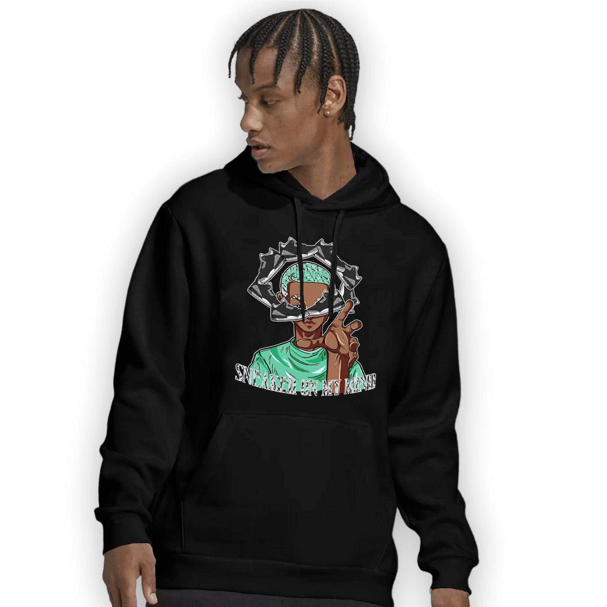 Green Glow 3s Hoodie Match Sneaker On My Mind - NastyJamz