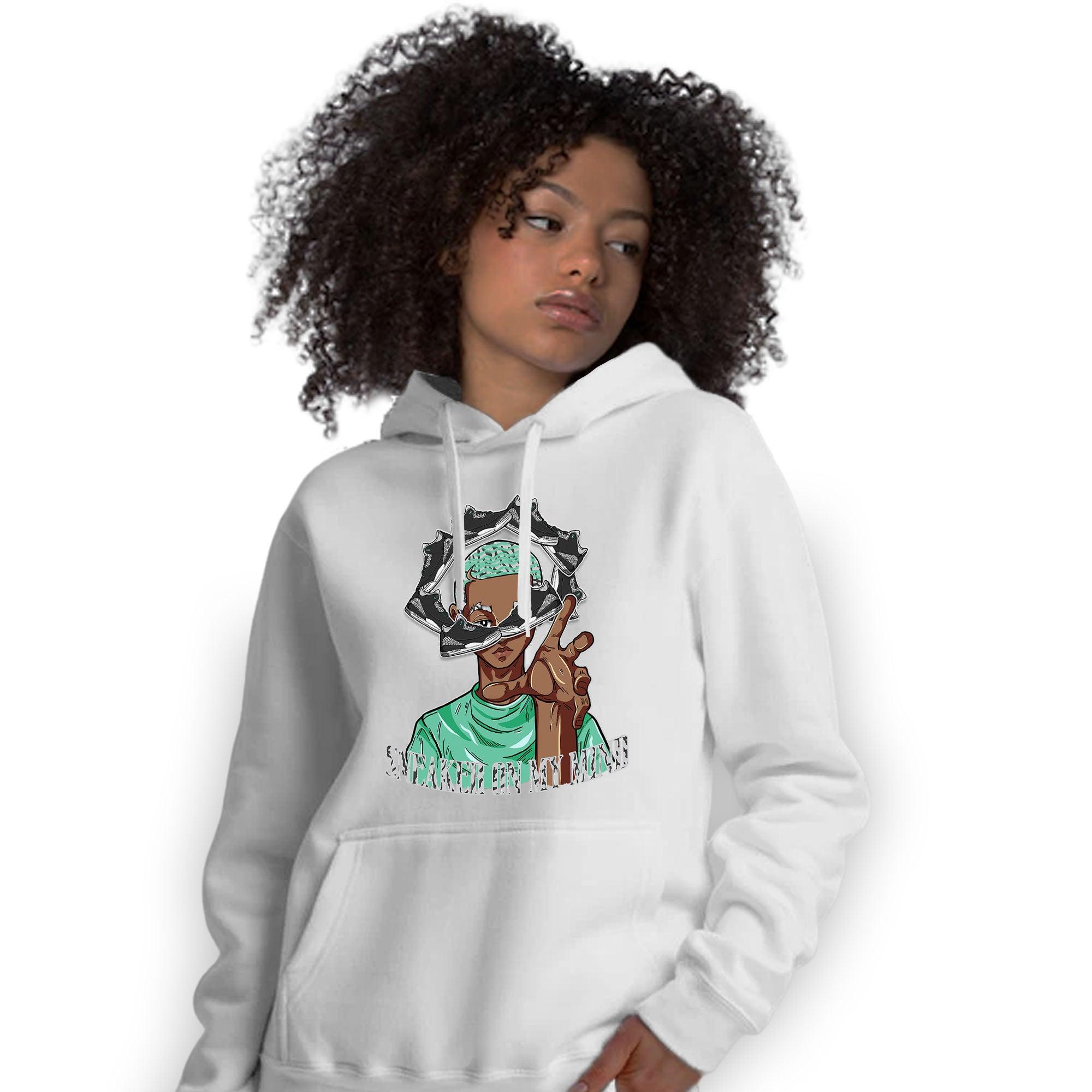 Green Glow 3s Hoodie Match Sneaker On My Mind - NastyJamz