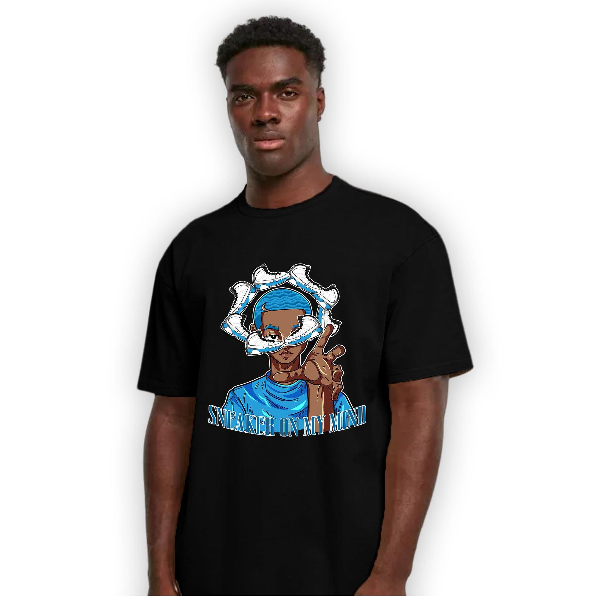 Powder Blue 9s T Shirt Match Sneaker On My Mind - NastyJamz