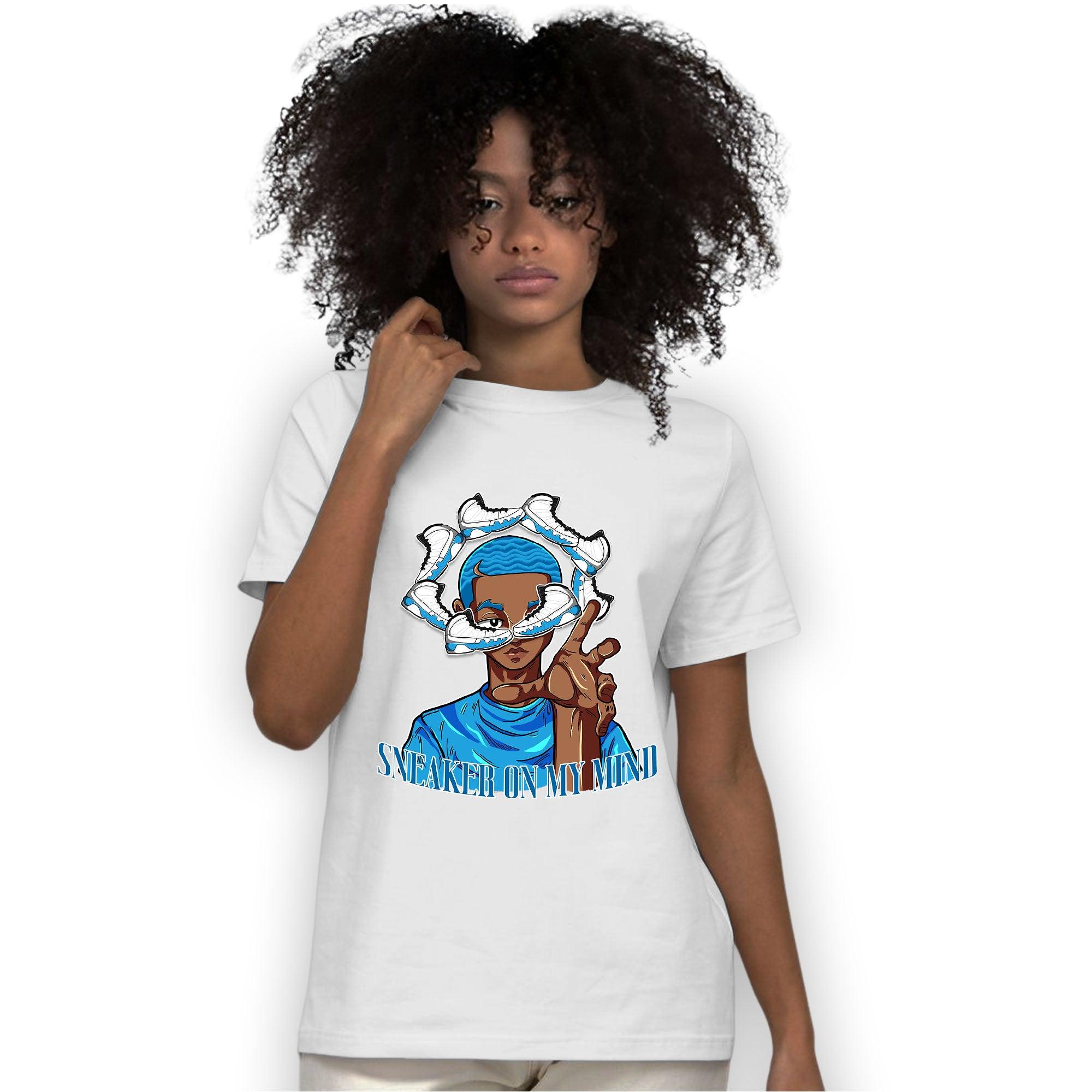 Powder Blue 9s T Shirt Match Sneaker On My Mind - NastyJamz