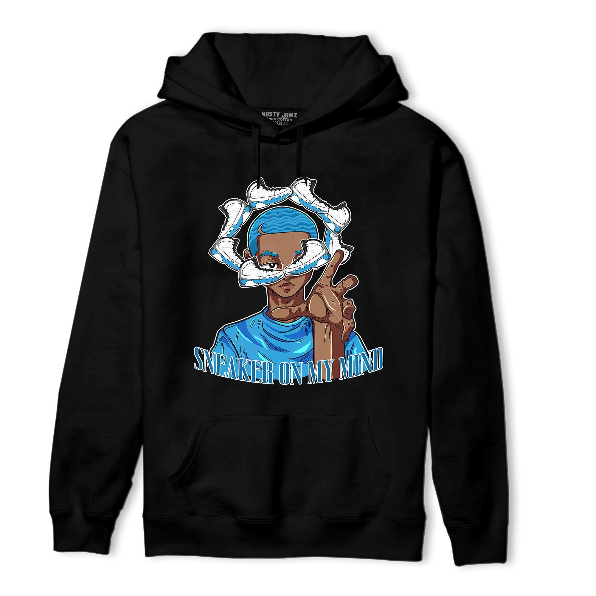 Powder Blue 9s Hoodie Match Sneaker On My Mind - NastyJamz