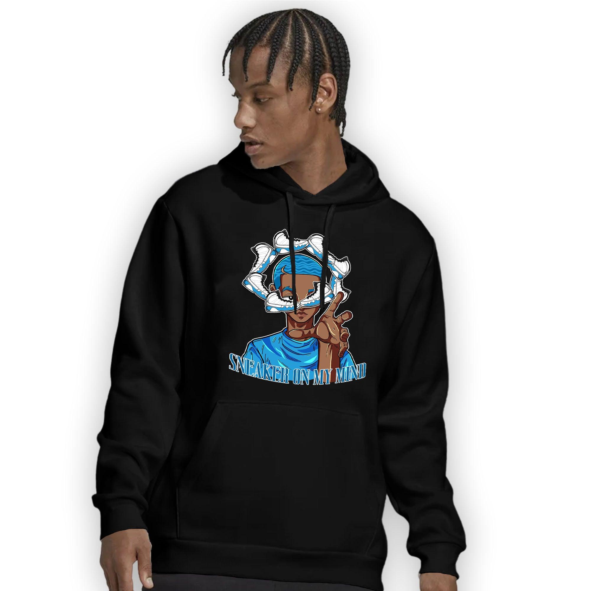 Powder Blue 9s Hoodie Match Sneaker On My Mind - NastyJamz