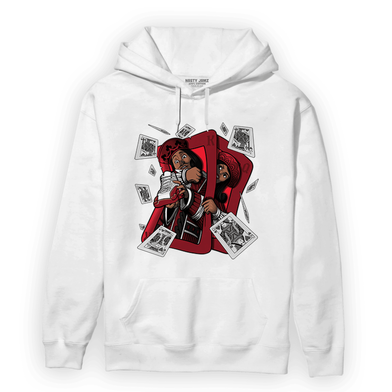 Cherry 12s Hoodie Match Sneaker Playing Card - NastyJamz