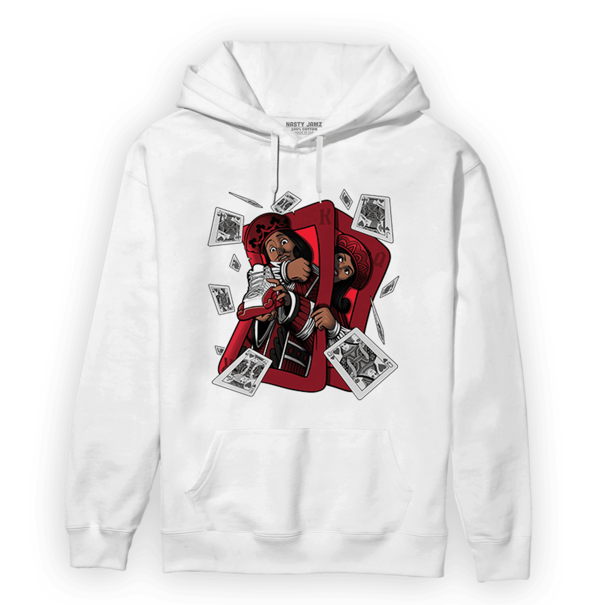Cherry 12s Hoodie Match Sneaker Playing Card - NastyJamz