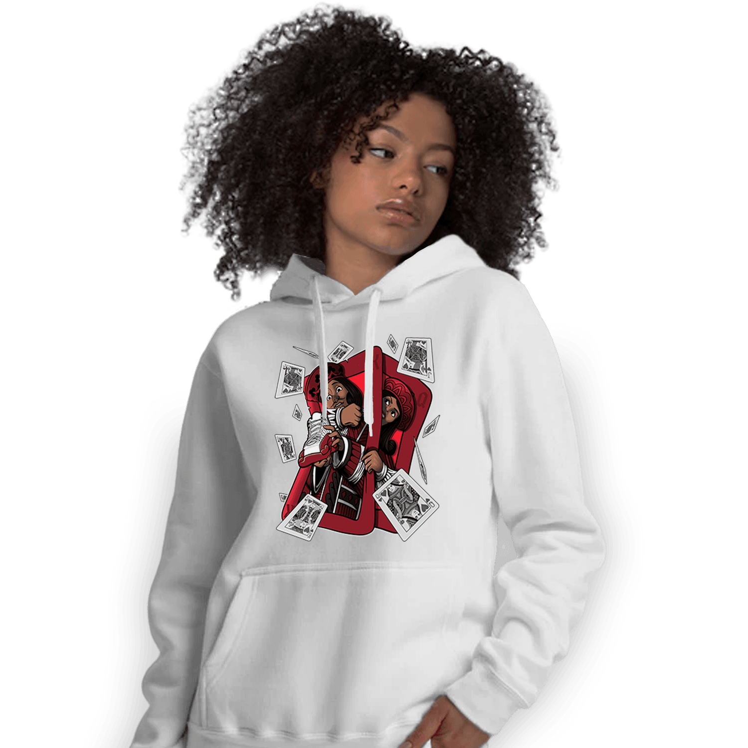 Cherry 12s Hoodie Match Sneaker Playing Card - NastyJamz