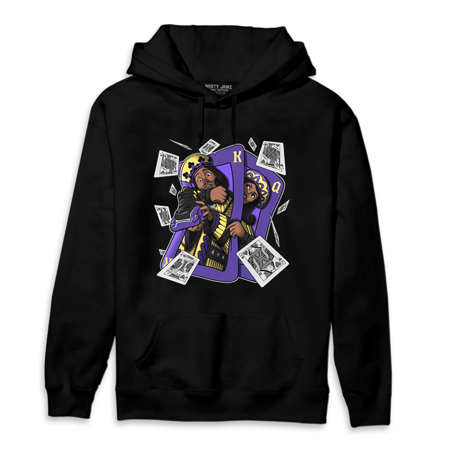 Field Purple 12s Hoodie Match Sneaker Playing Card - NastyJamz