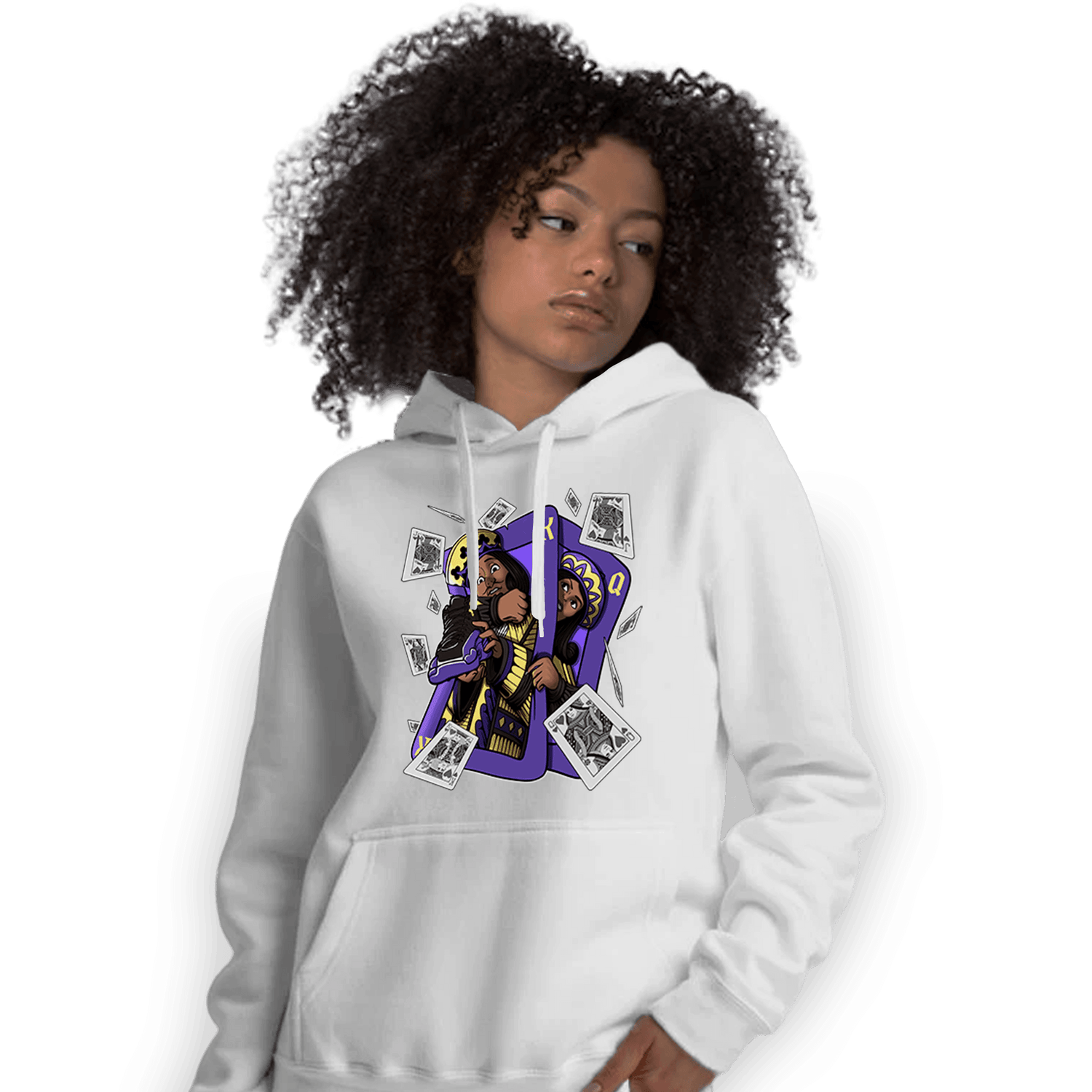 Field Purple 12s Hoodie Match Sneaker Playing Card - NastyJamz