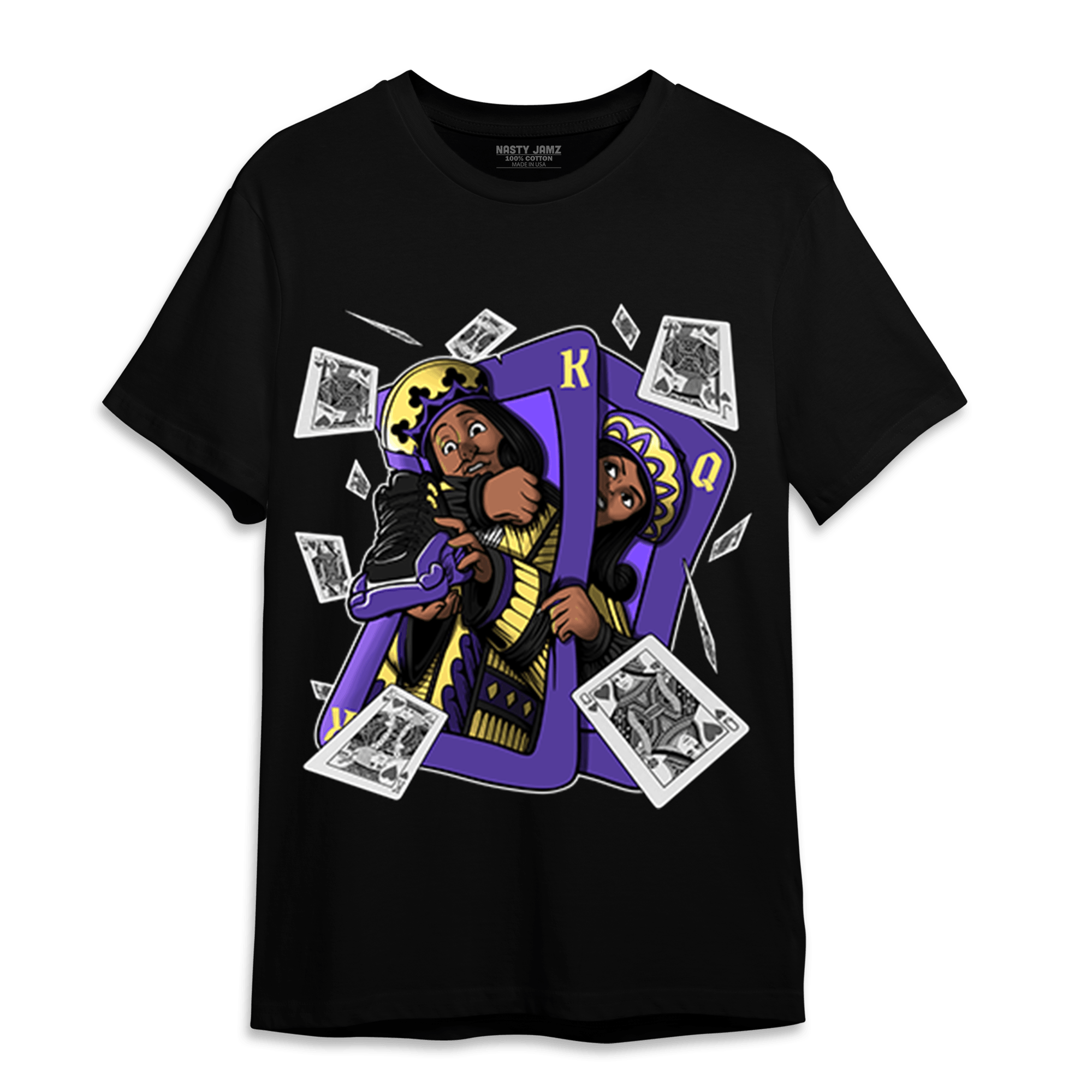 Field Purple 12s T Shirt Match Sneaker Playing Card - NastyJamz