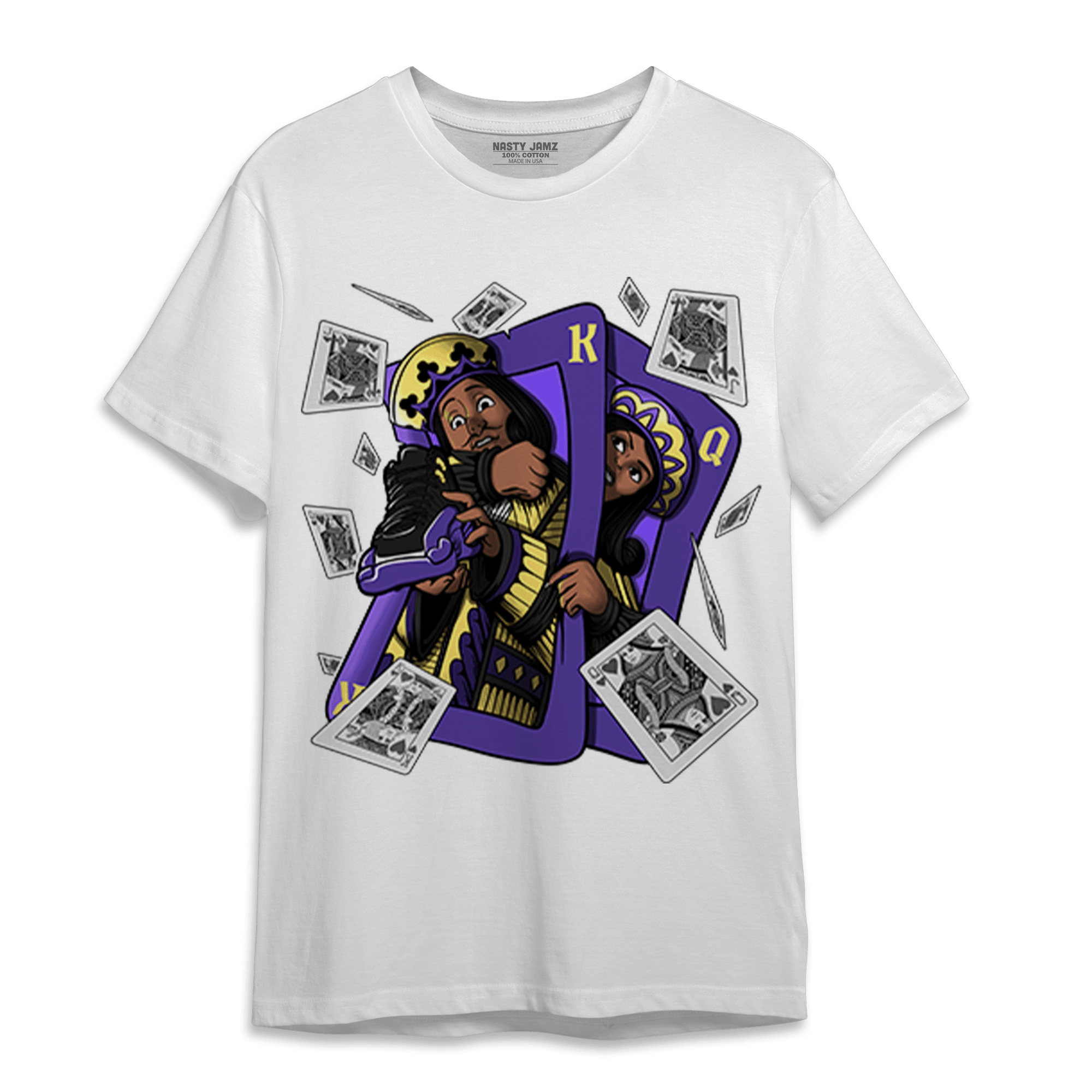 Field Purple 12s T Shirt Match Sneaker Playing Card - NastyJamz