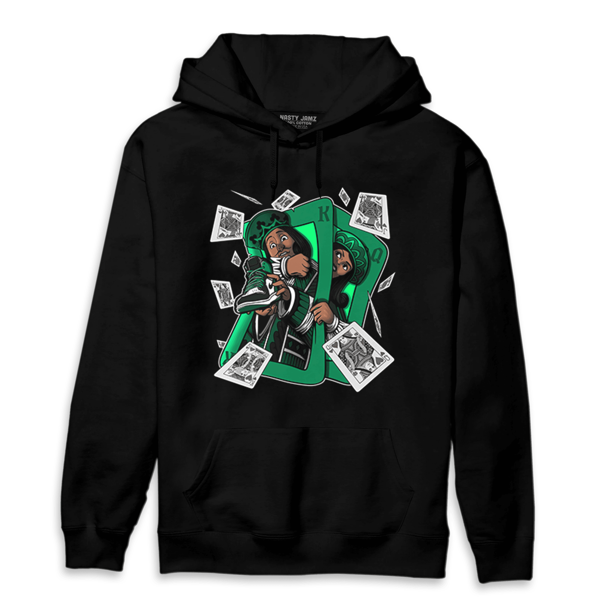 Celtic Lucky Green 1s Hoodie Match Sneaker Playing Card - NastyJamz