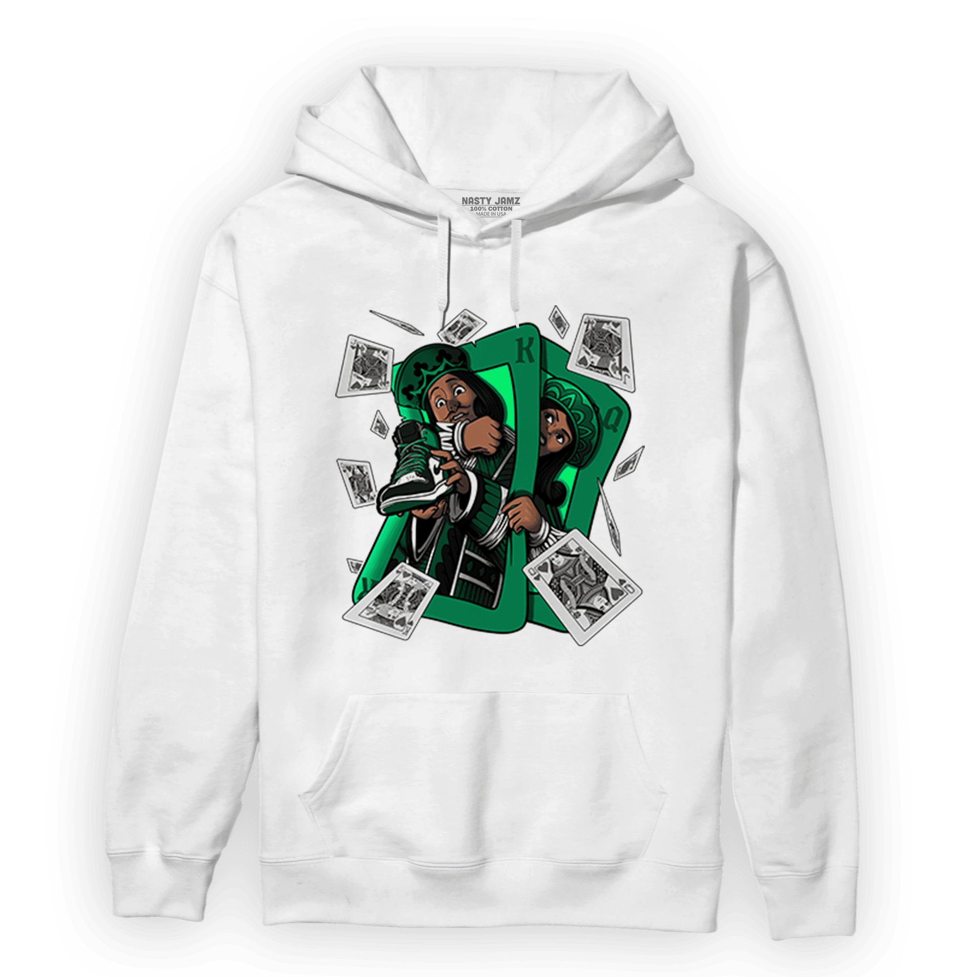 Celtic Lucky Green 1s Hoodie Match Sneaker Playing Card - NastyJamz