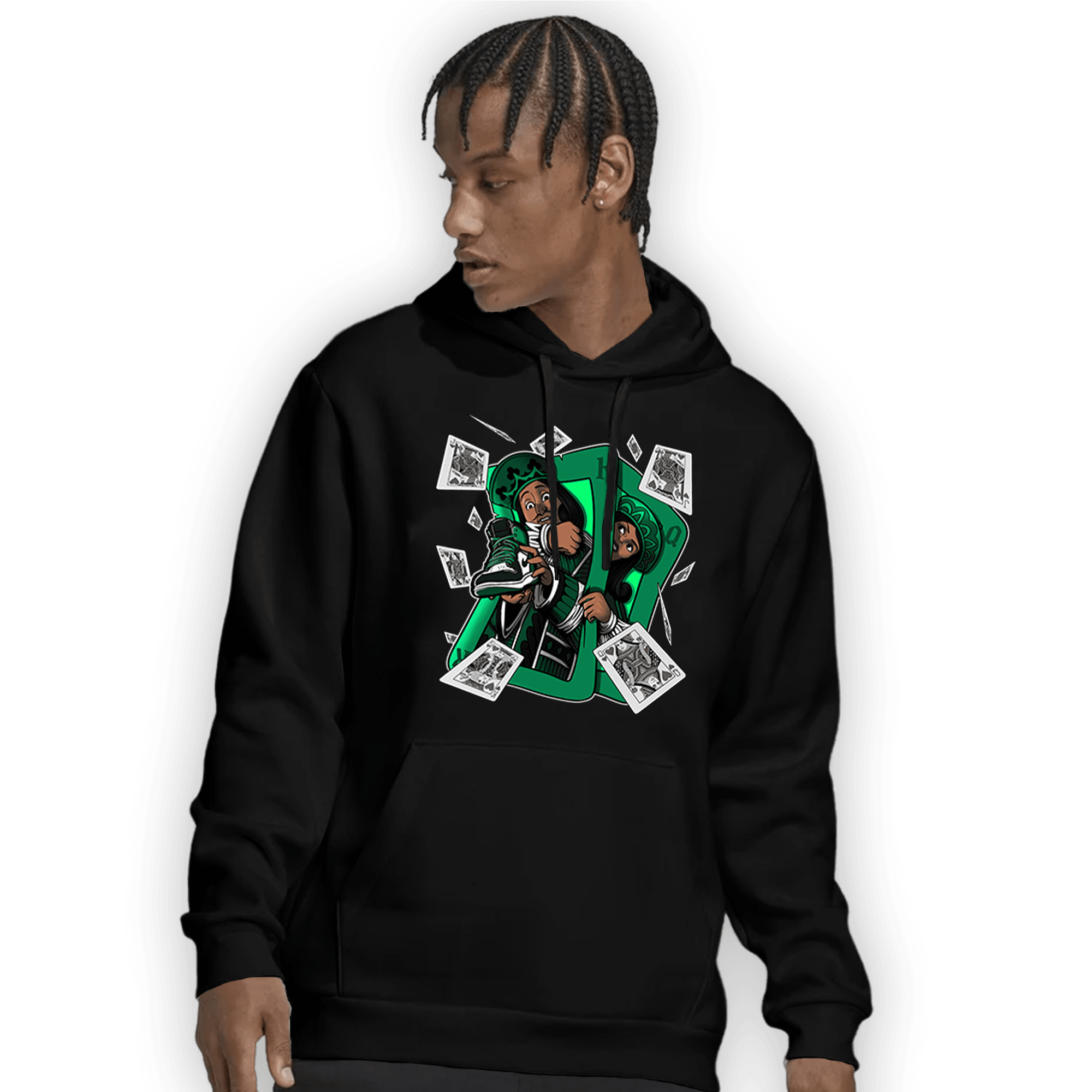 Celtic Lucky Green 1s Hoodie Match Sneaker Playing Card - NastyJamz