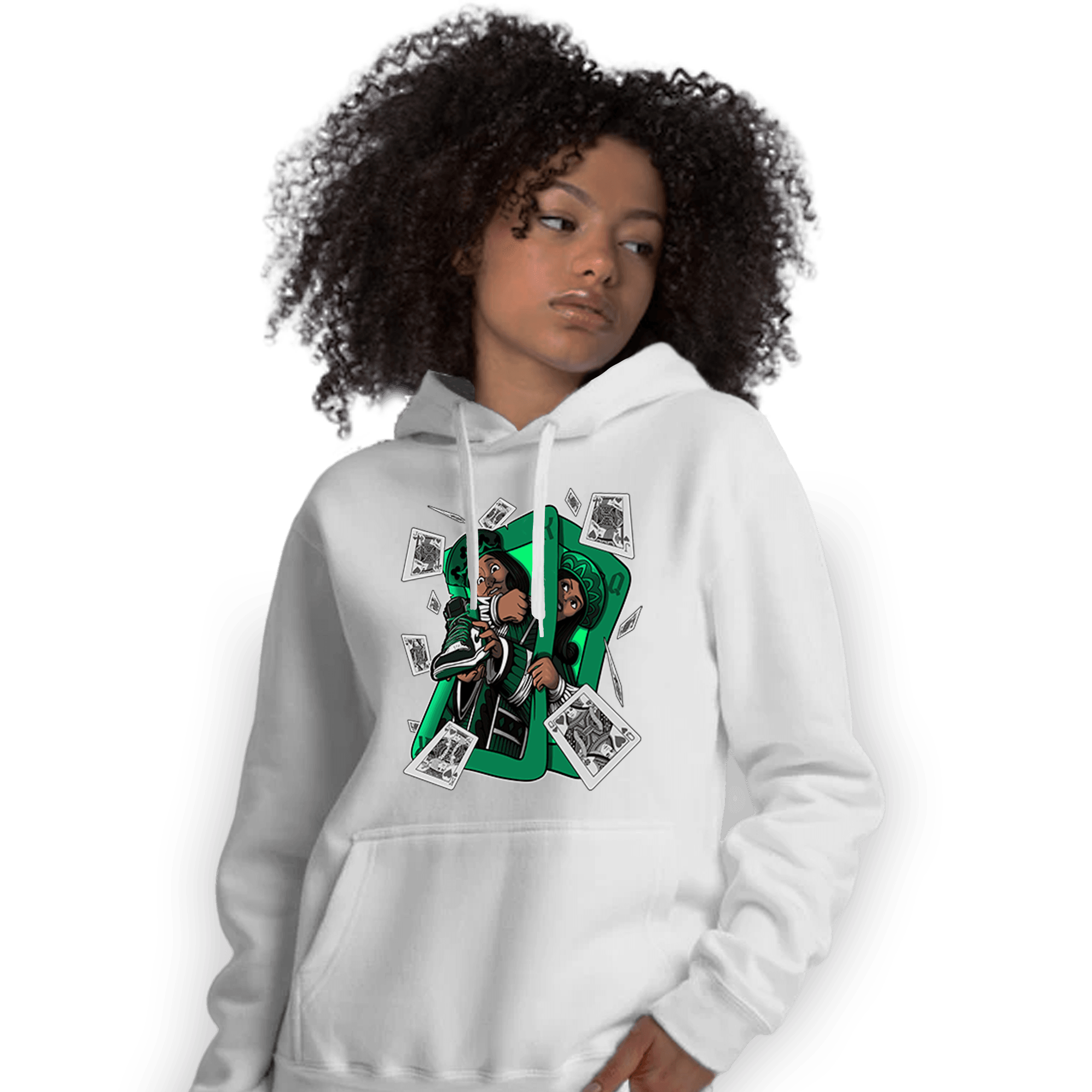 Celtic Lucky Green 1s Hoodie Match Sneaker Playing Card - NastyJamz