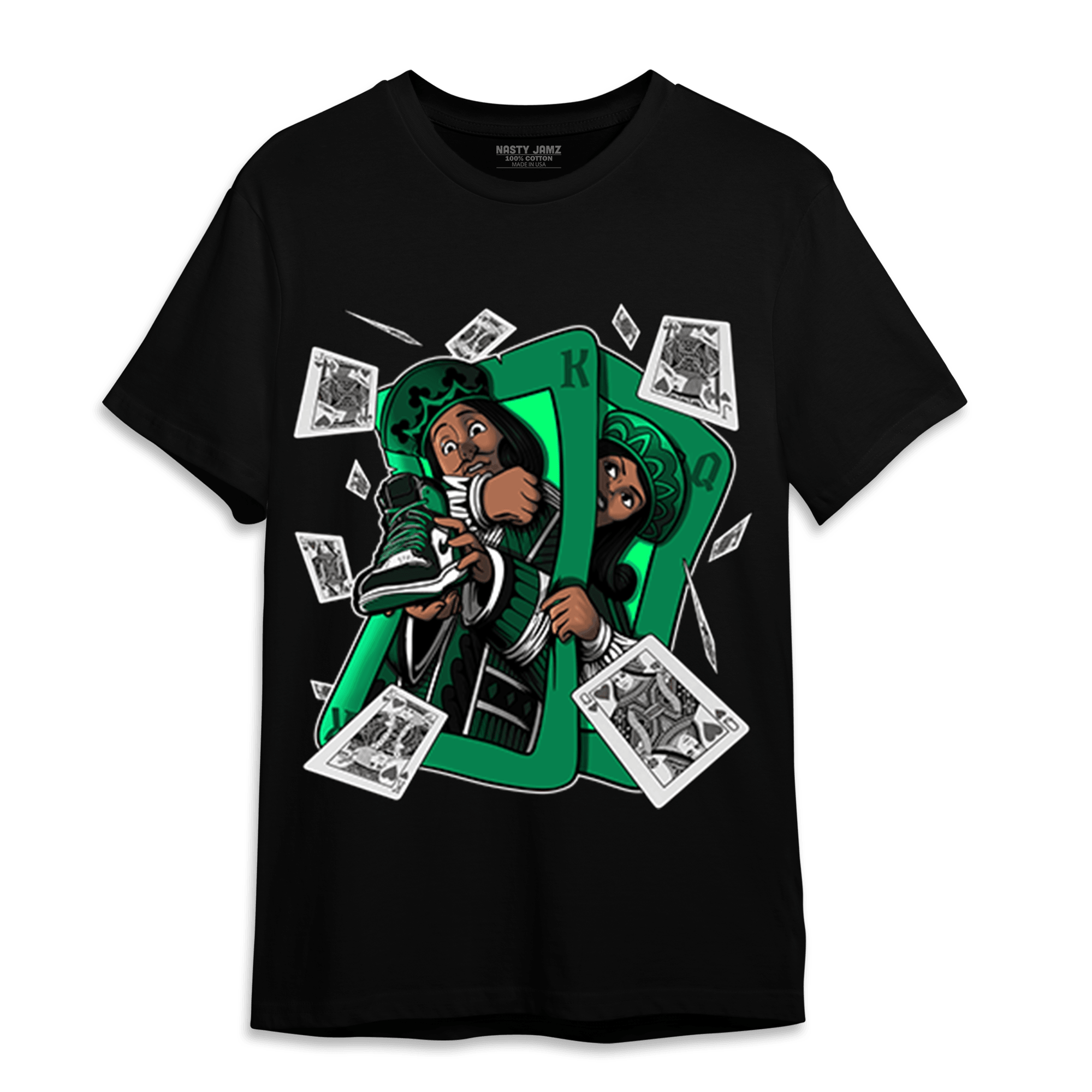 Celtic Lucky Green 1s T Shirt Match Sneaker Playing Card - NastyJamz