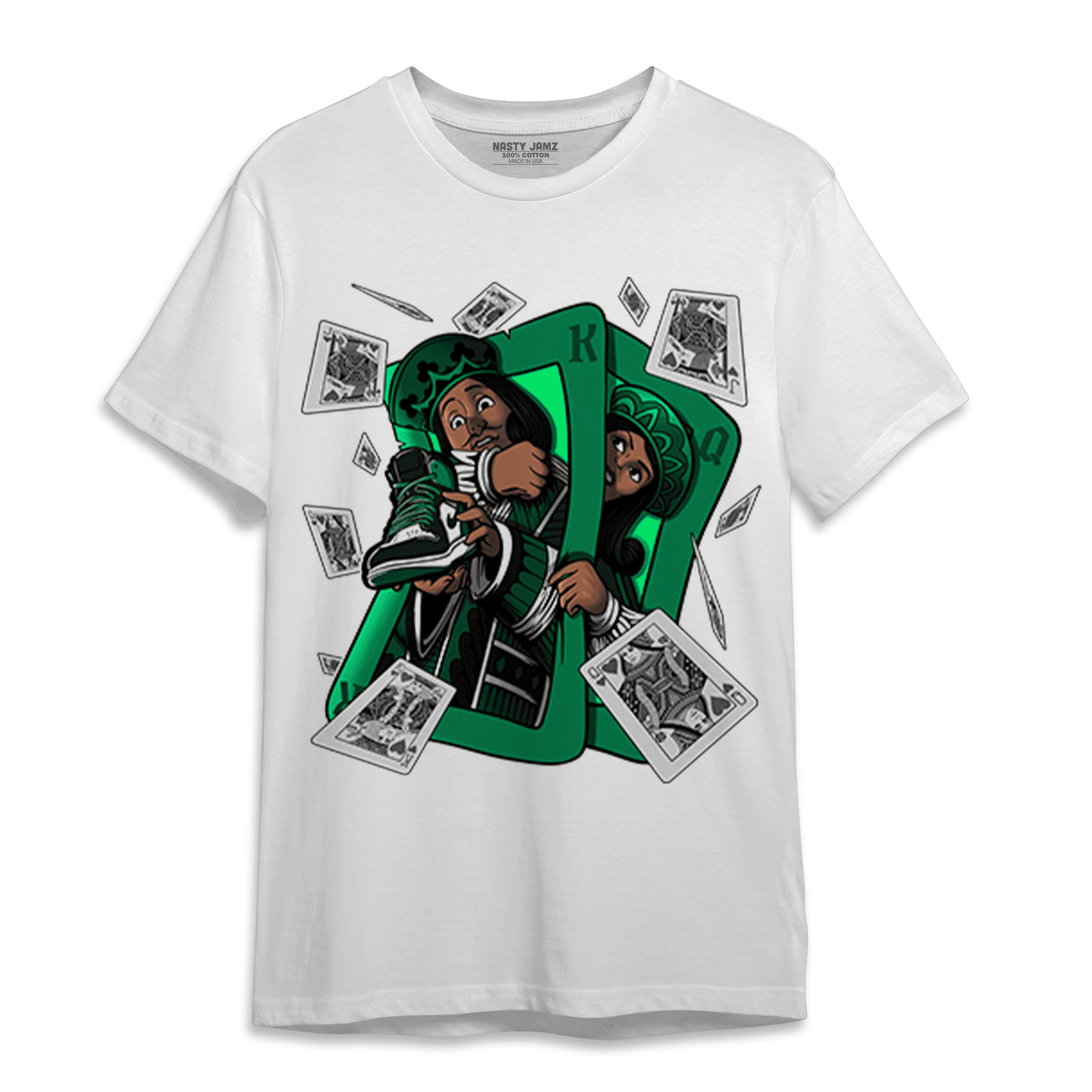 Celtic Lucky Green 1s T Shirt Match Sneaker Playing Card - NastyJamz