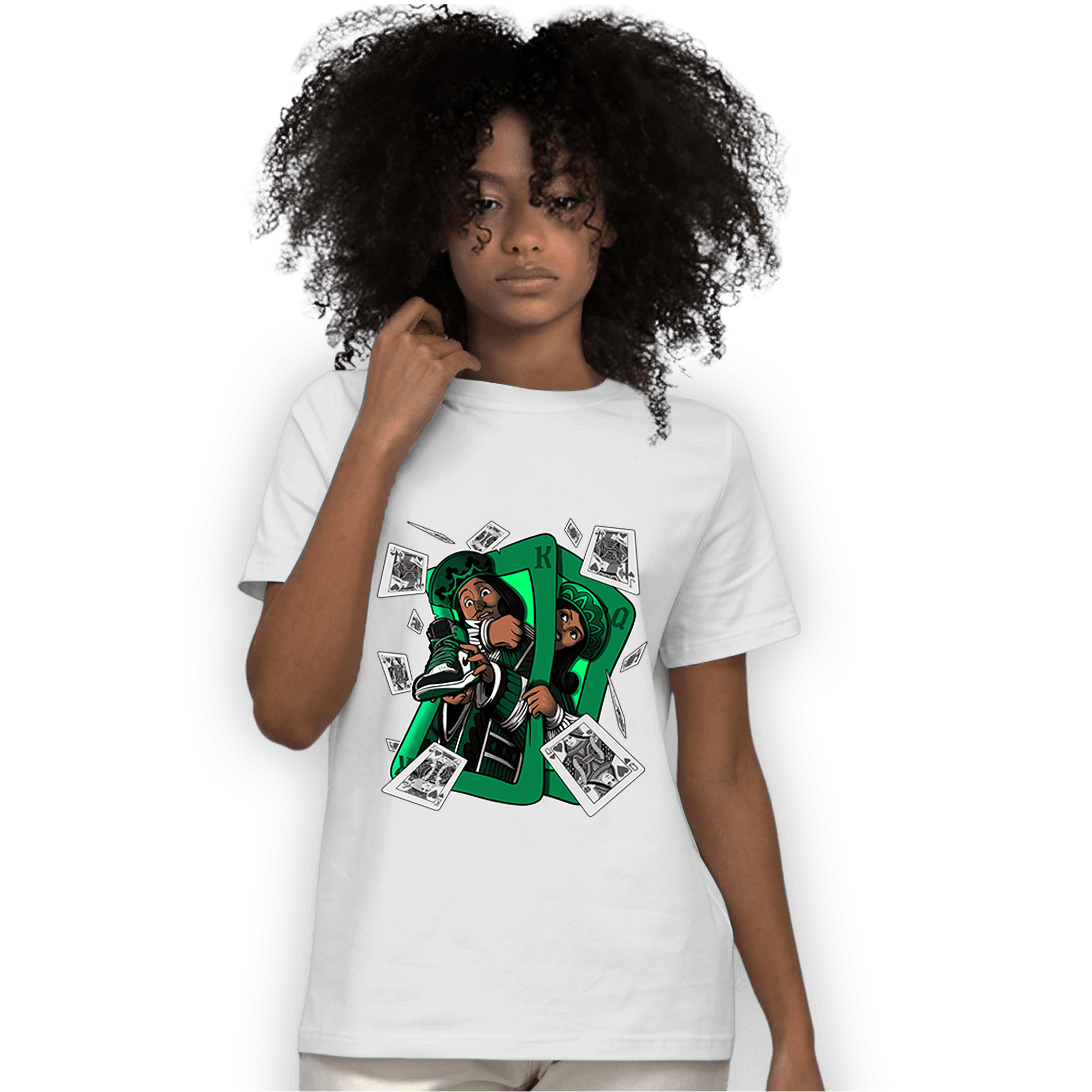 Celtic Lucky Green 1s T Shirt Match Sneaker Playing Card - NastyJamz