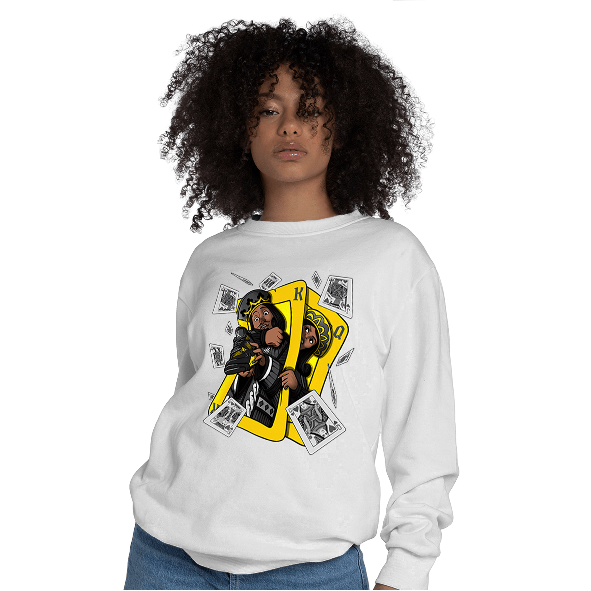 Thunder 4s Sweatshirt Match Sneaker Playing Card - NastyJamz