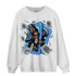 University Blue 5s Sweatshirt Match Sneaker Playing Card - NastyJamz