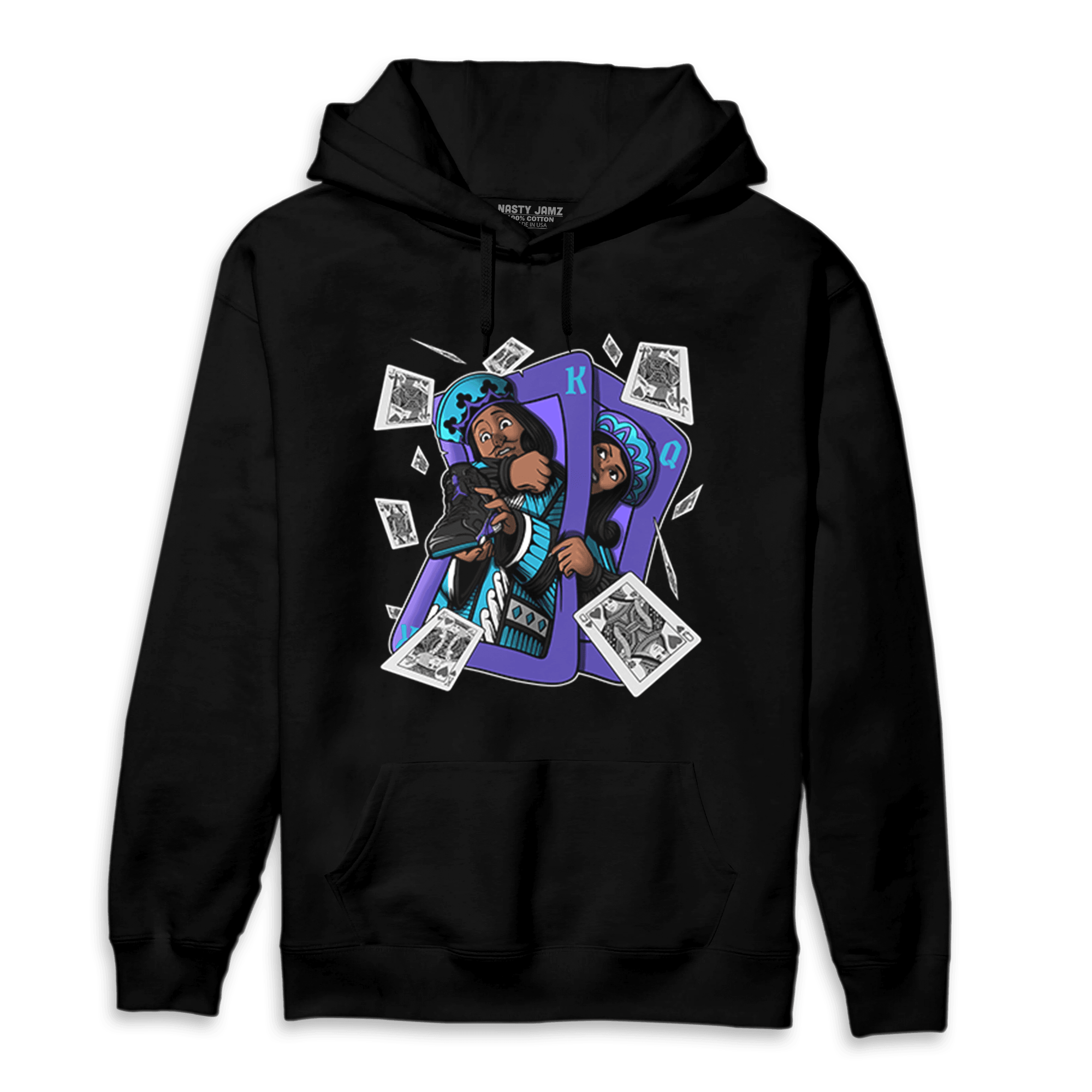 Aqua 6s Hoodie Match Sneaker Playing Card - NastyJamz