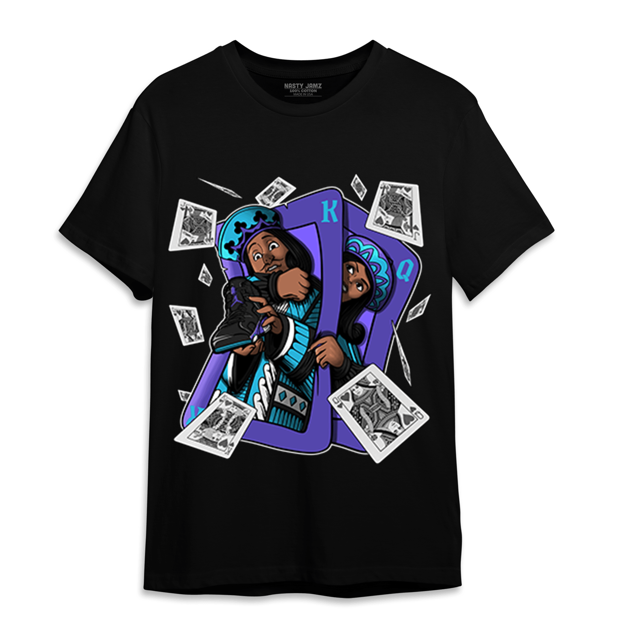 Aqua 6s T Shirt Match Sneaker Playing Card - NastyJamz