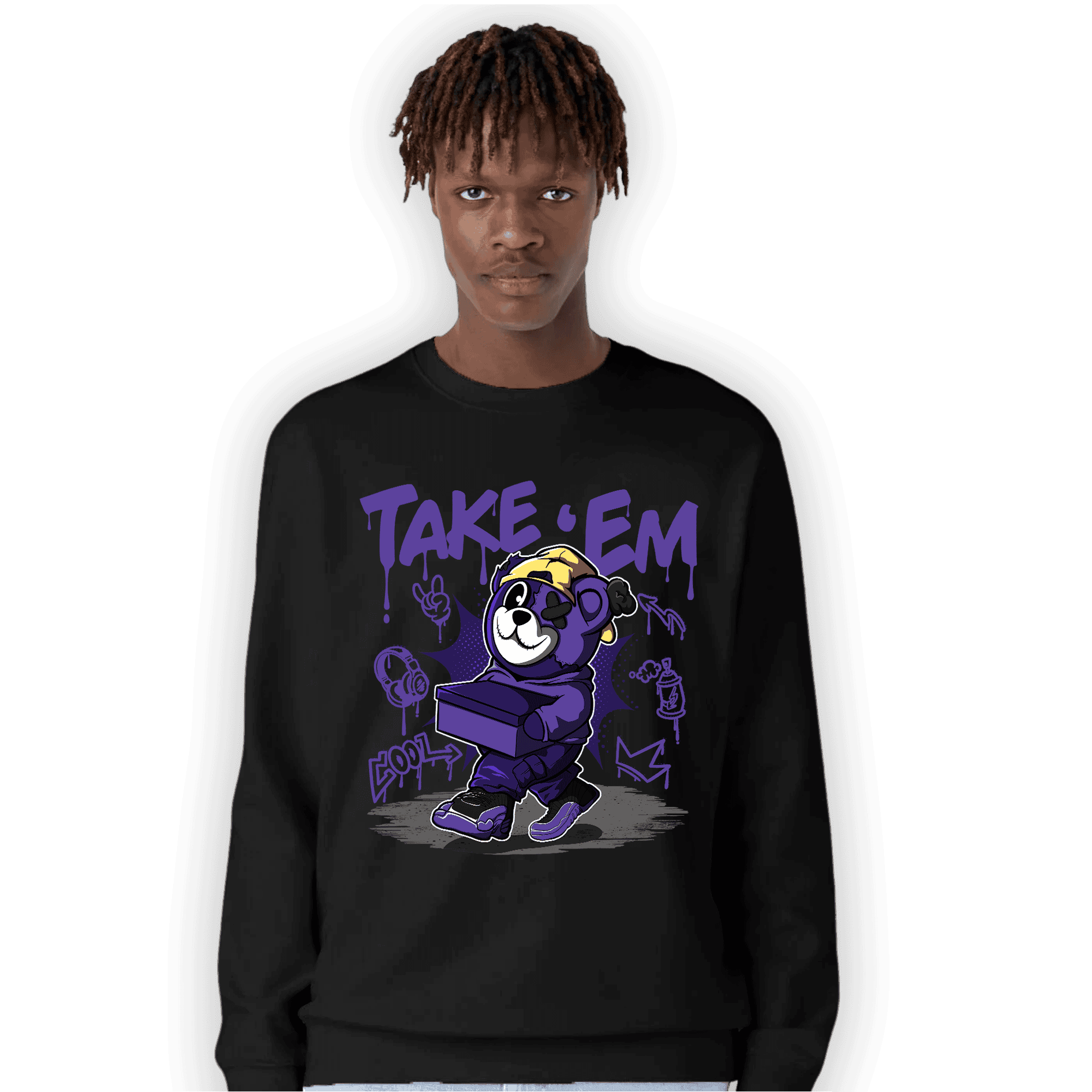 Field Purple 12s Sweatshirt Match Take &