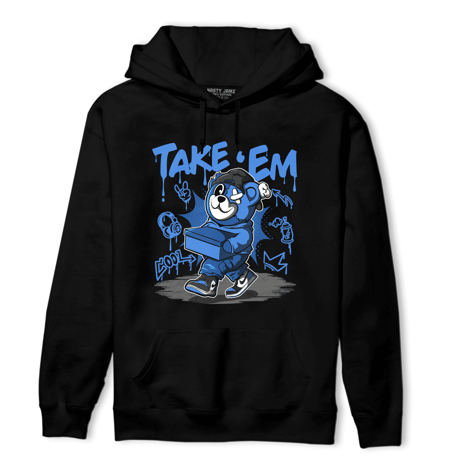 University Blue Toe 1s Hoodie Match Take &