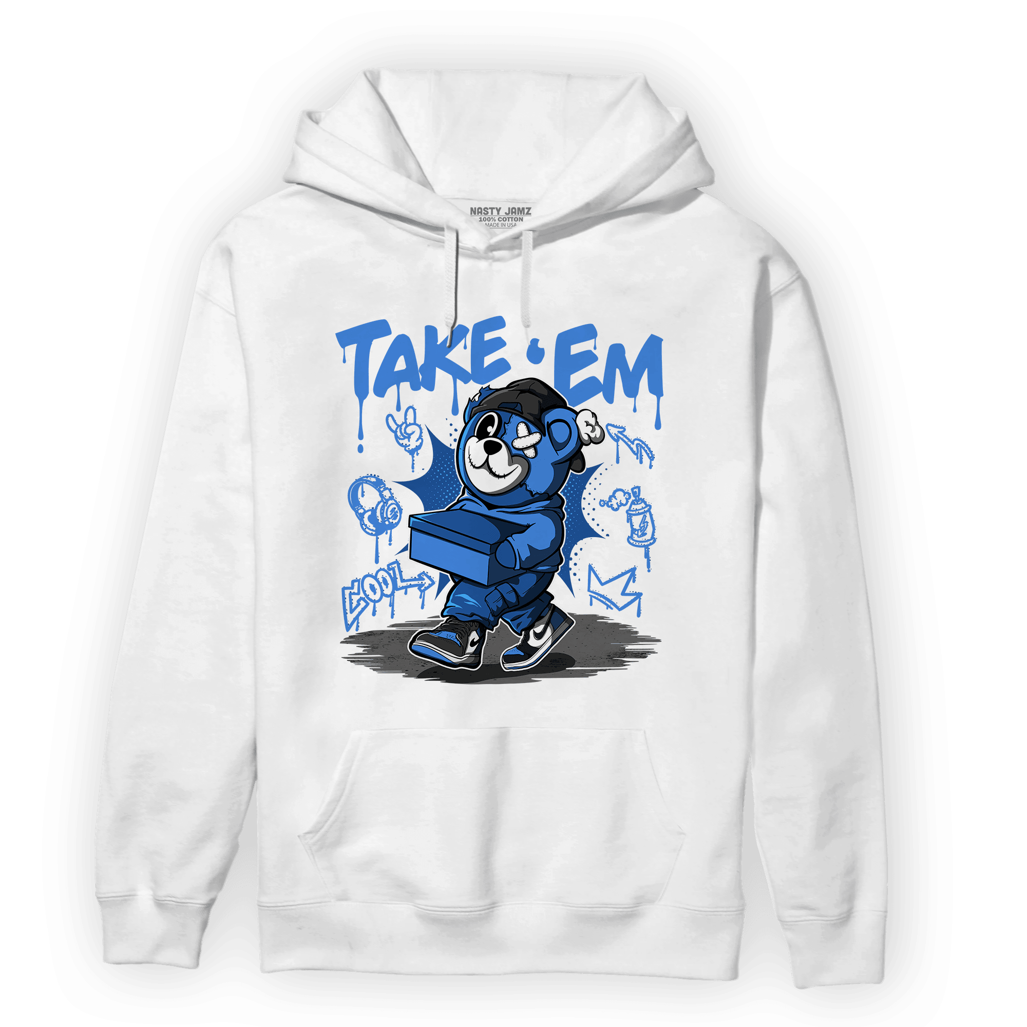 University Blue Toe 1s Hoodie Match Take &