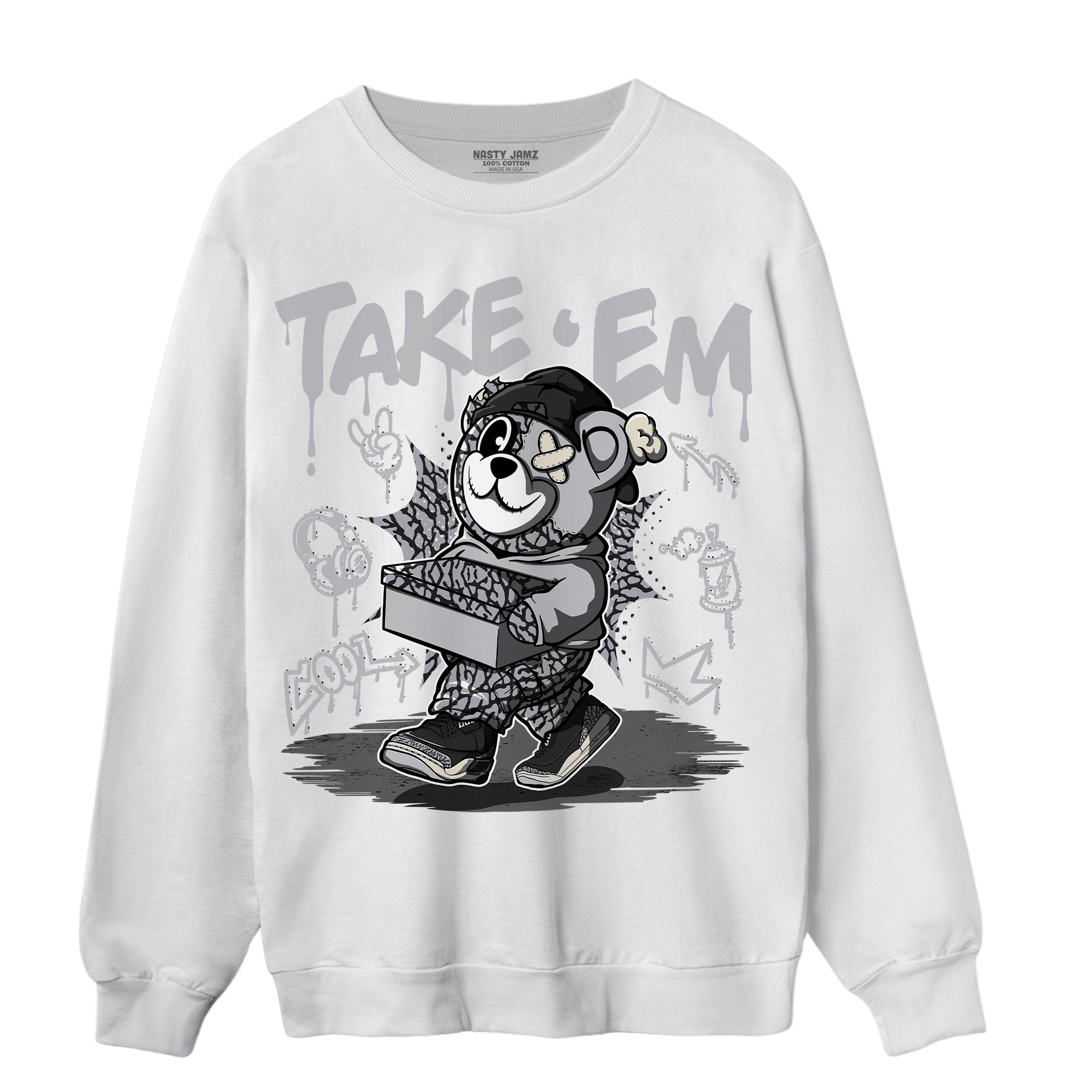 Off Noir 3s Sweatshirt Match Take &