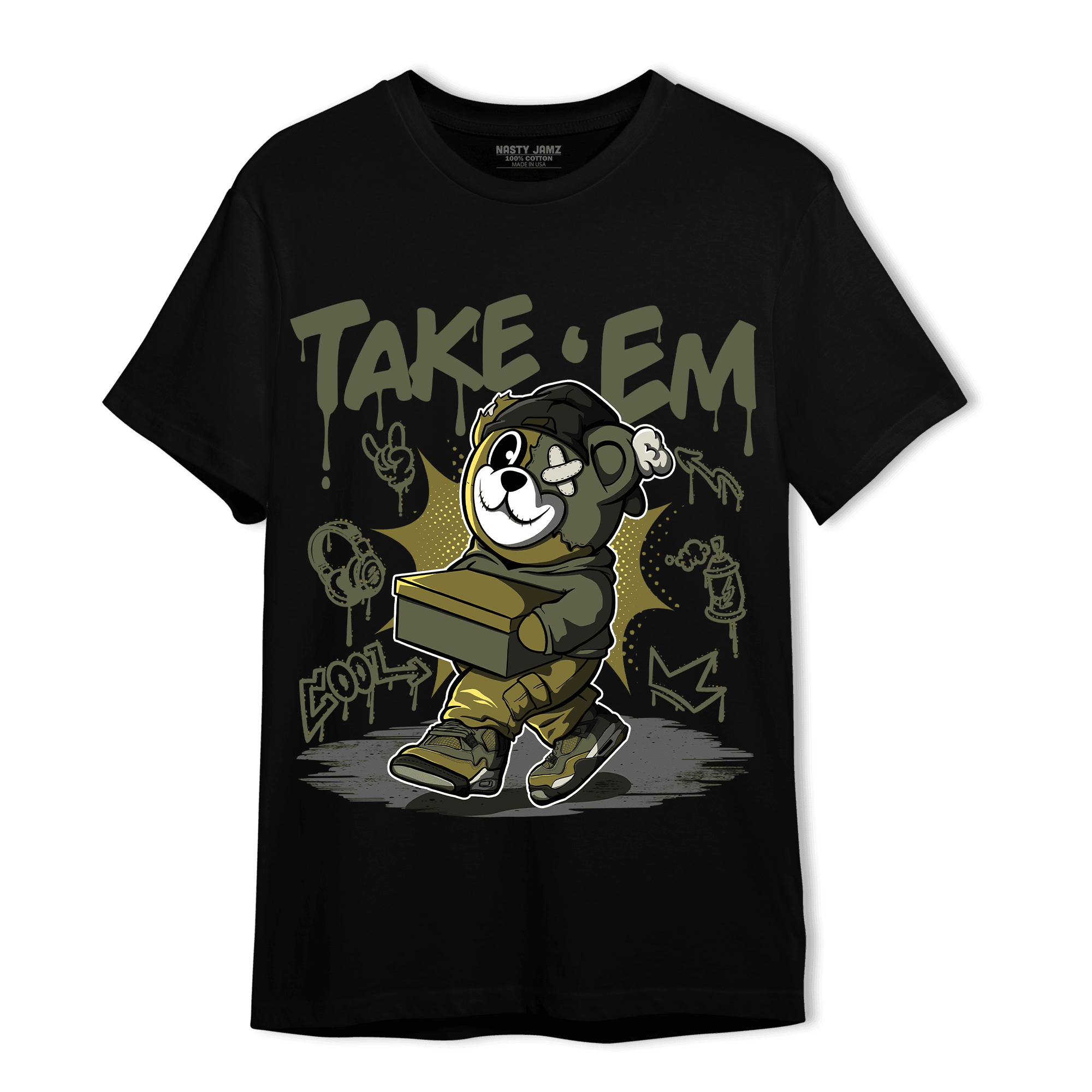 SE Craft Medium Olive 4s T Shirt Match Take &