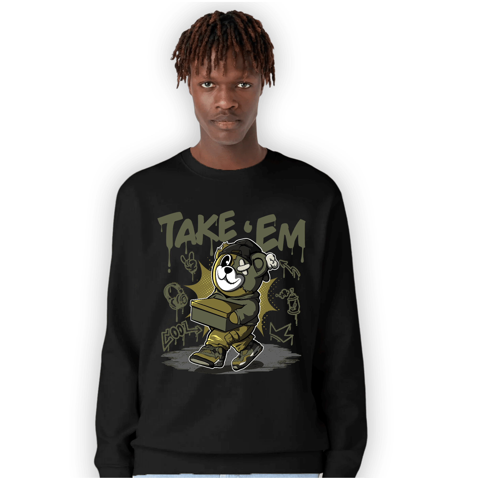 SE Craft Medium Olive 4s Sweatshirt Match Take &