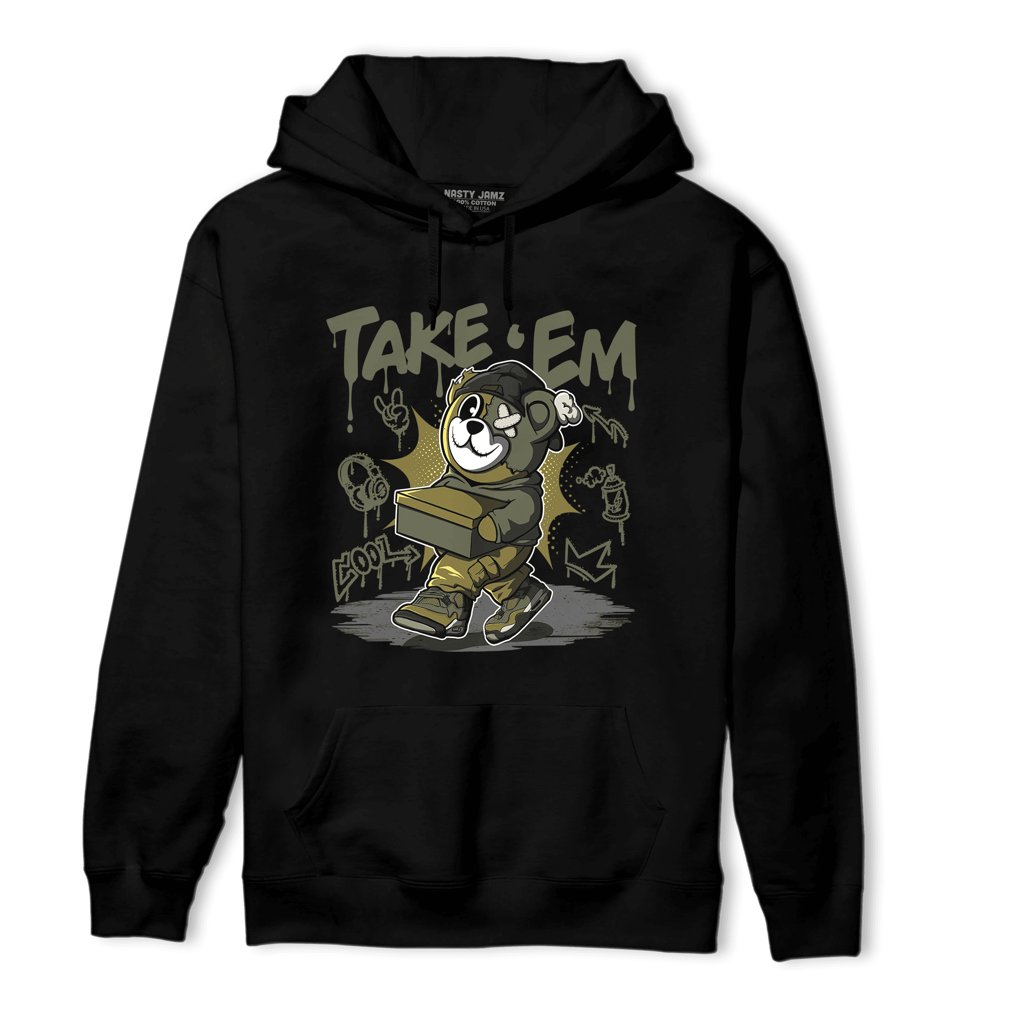 SE Craft Medium Olive 4s Hoodie Match Take &