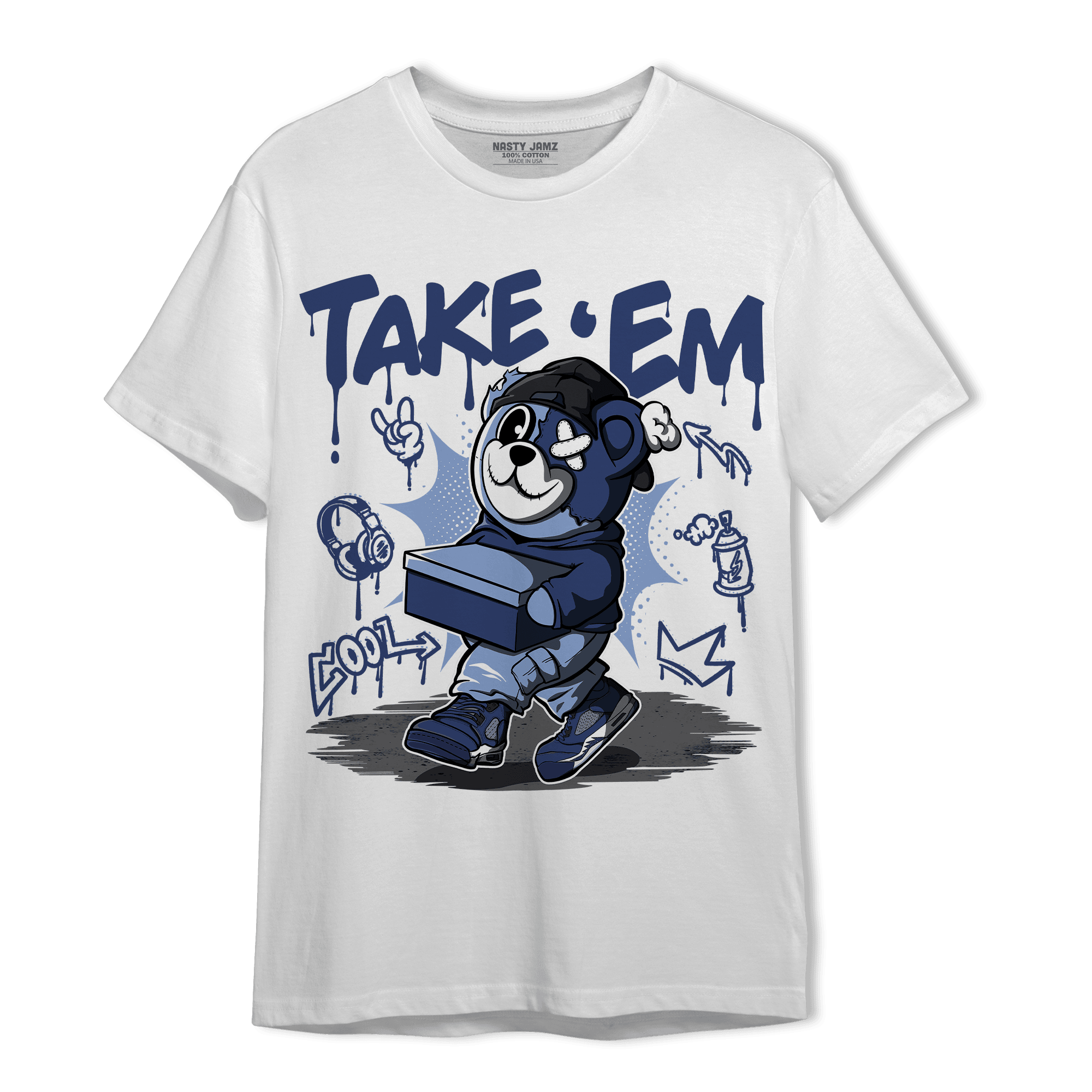 Midnight Navy 5s T Shirt Match Take &