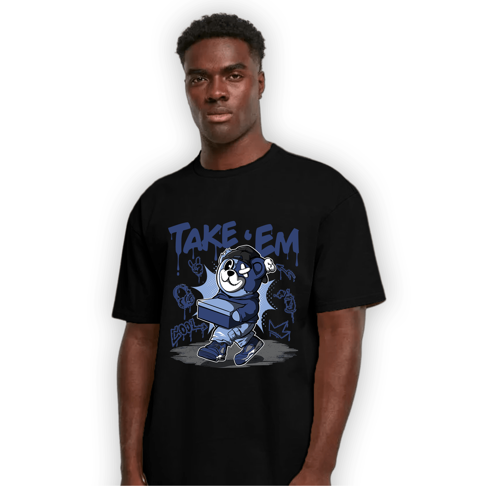 Midnight Navy 5s T Shirt Match Take &
