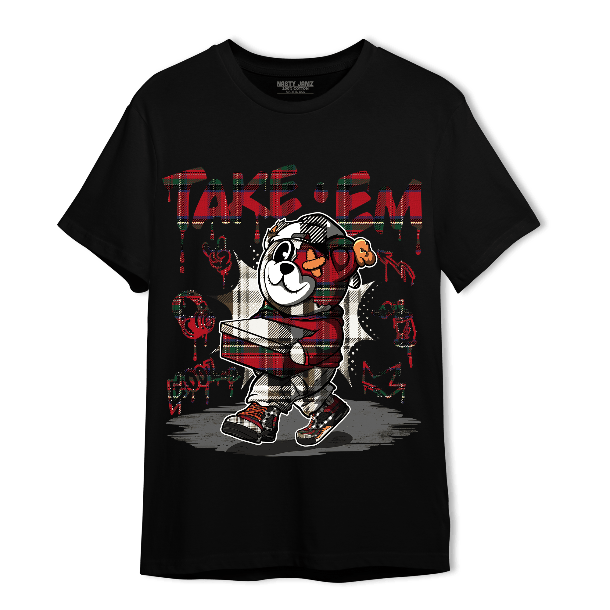 Plaid 5s T Shirt Match Take &
