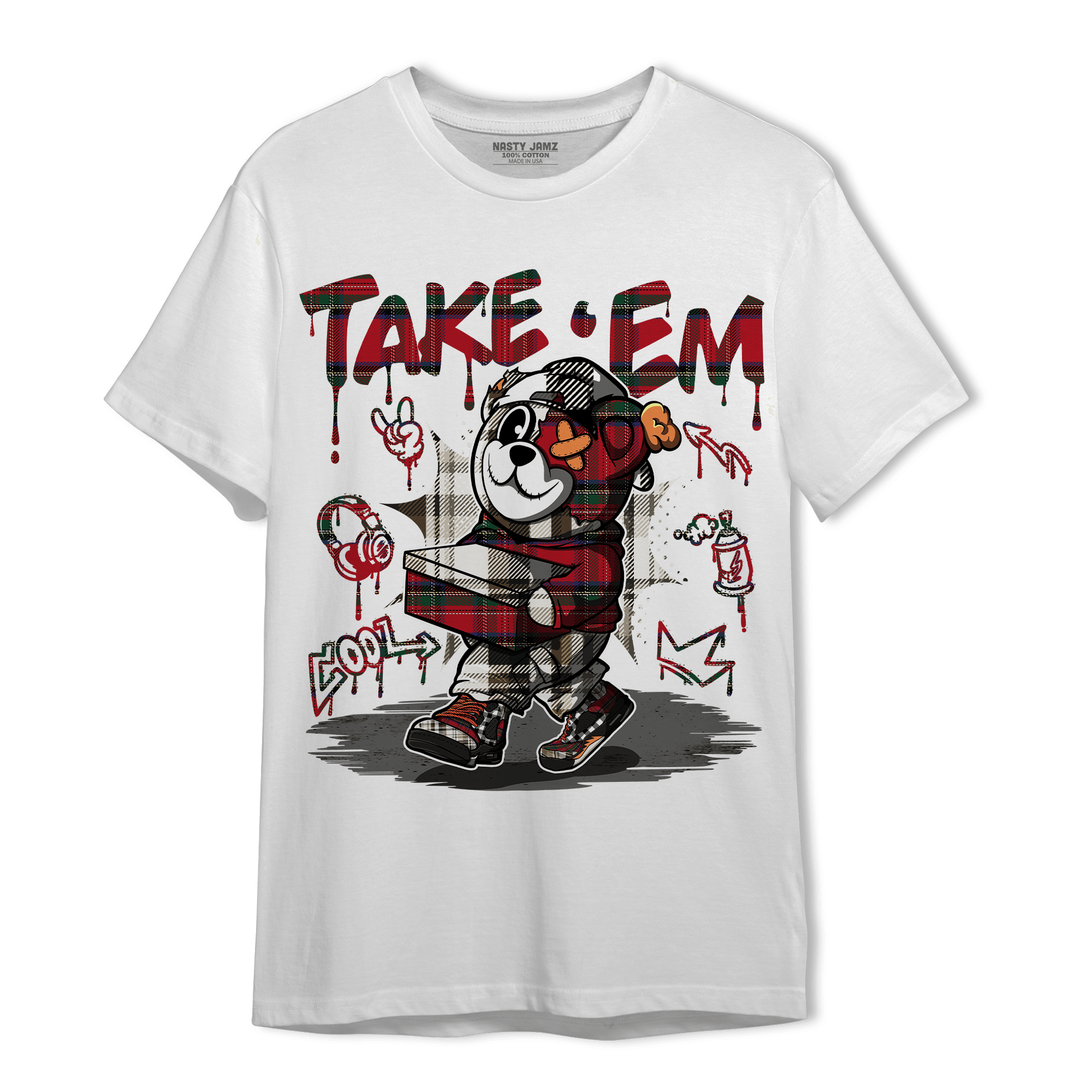Plaid 5s T Shirt Match Take &