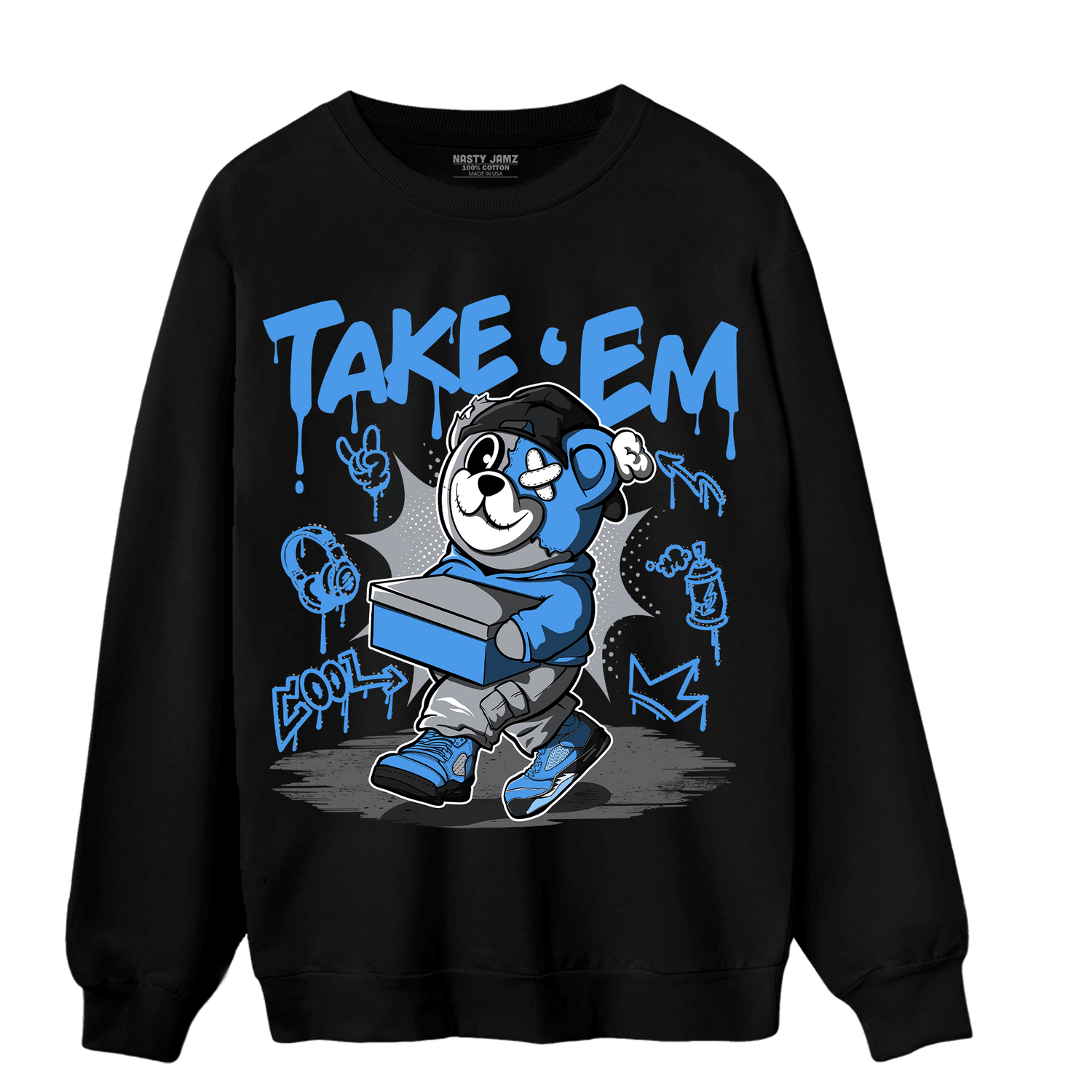 University Blue 5s Sweatshirt Match Take &