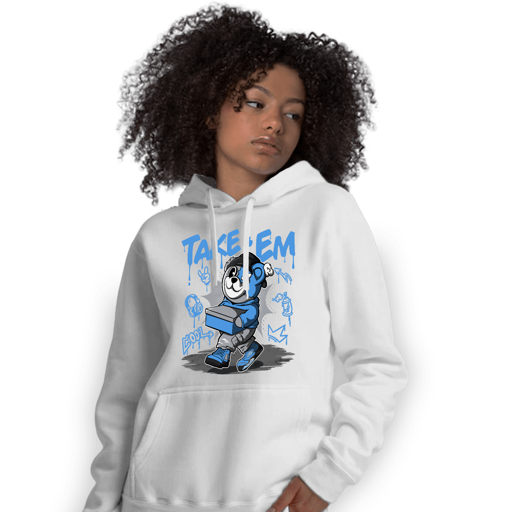University Blue 5s Hoodie Match Take &