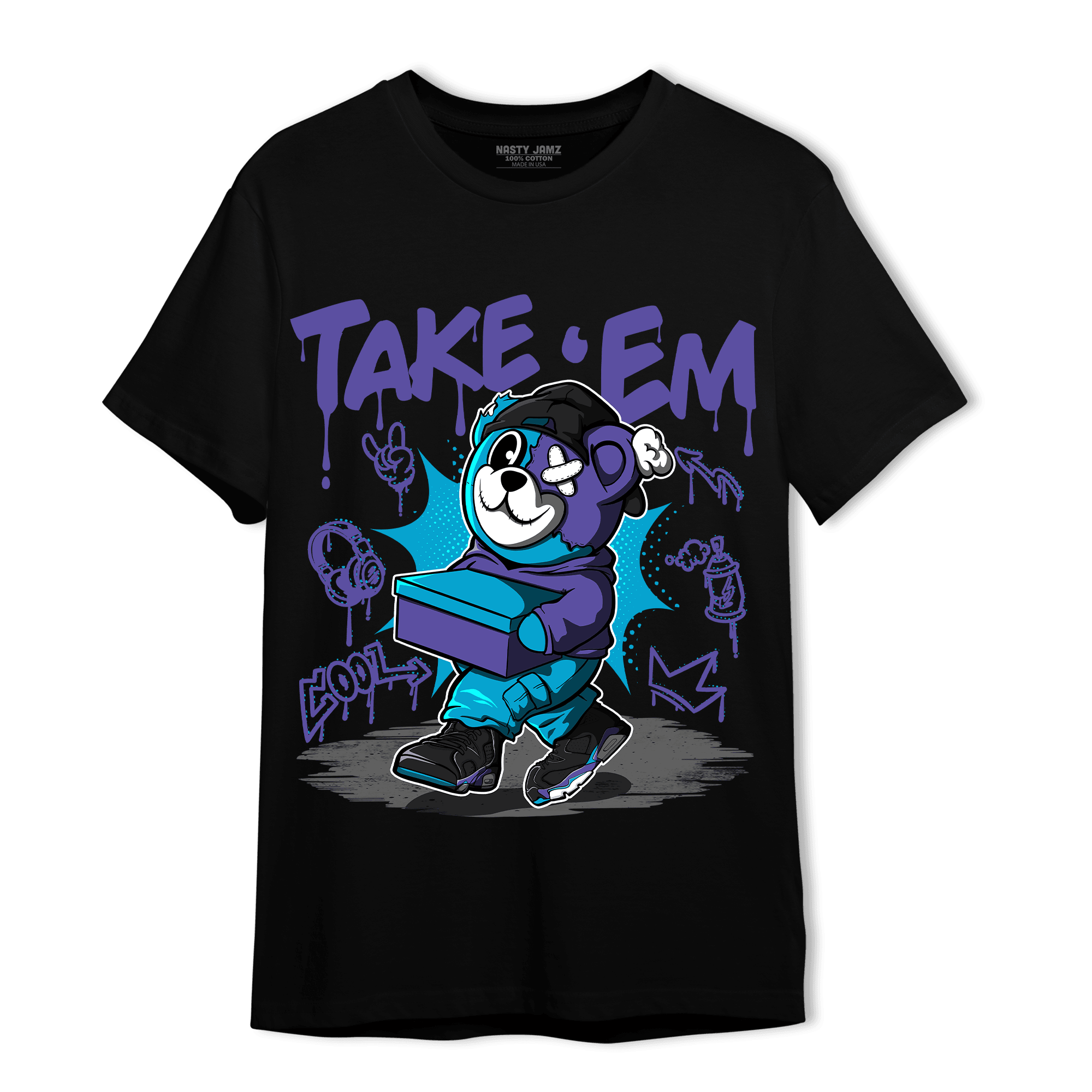 Aqua 6s T Shirt Match Take &