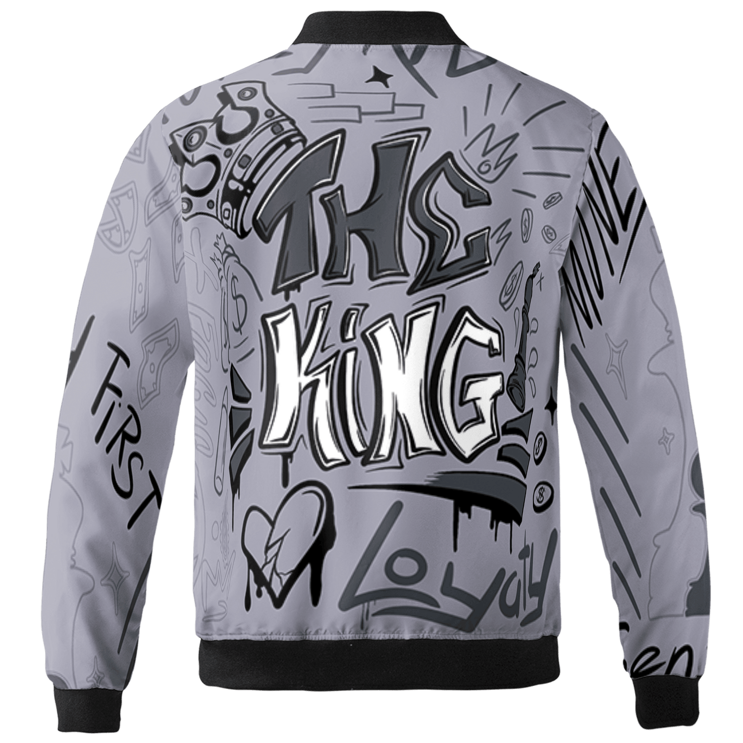 Stealth 14s Jacket Match The King 3D All-Over Print Graffiti - NastyJamz