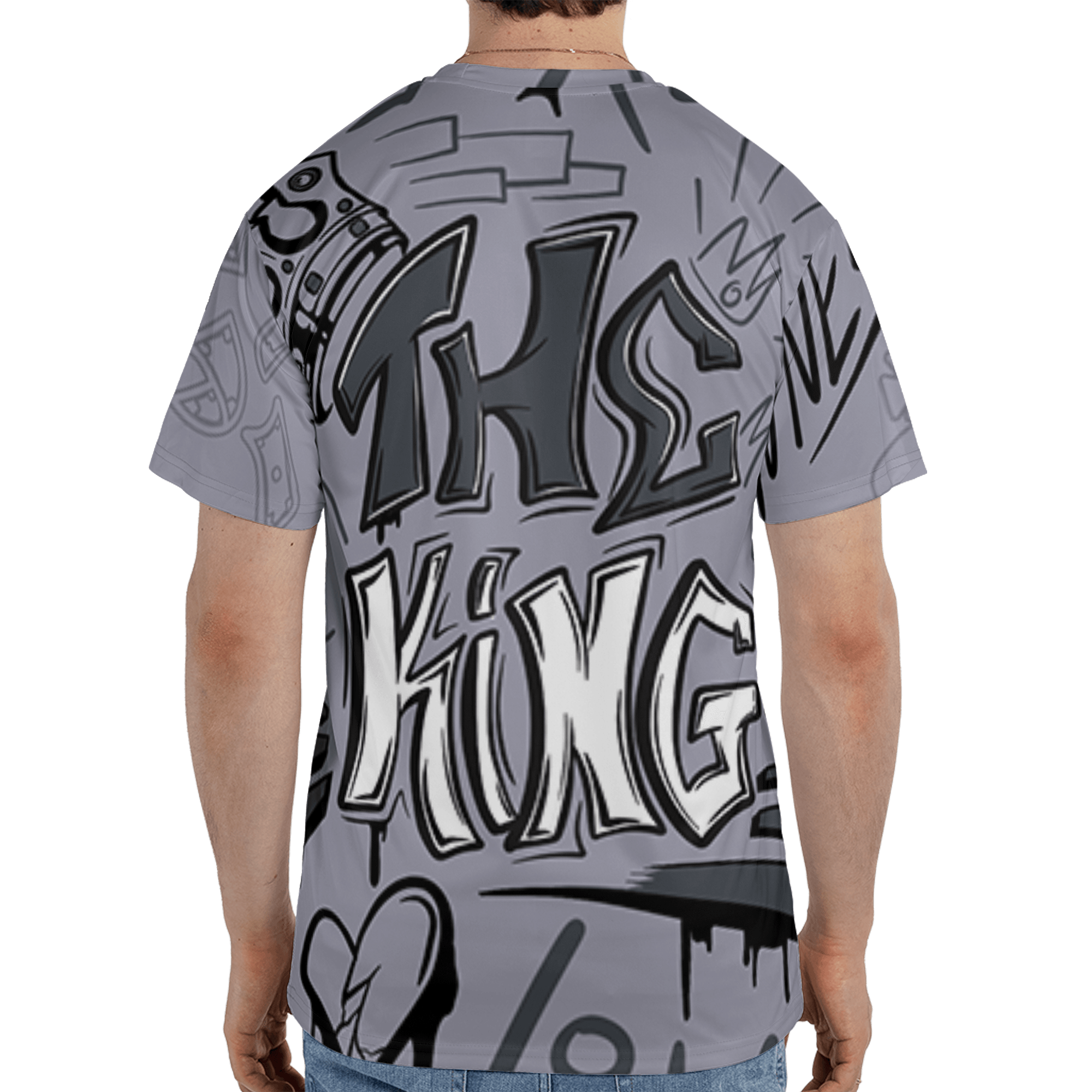 Stealth 14s T Shirt Match The King 3D All-Over Print Graffiti - NastyJamz