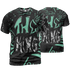 Green Glow 3s T Shirt Match The King 3D All-Over Print Graffiti - NastyJamz